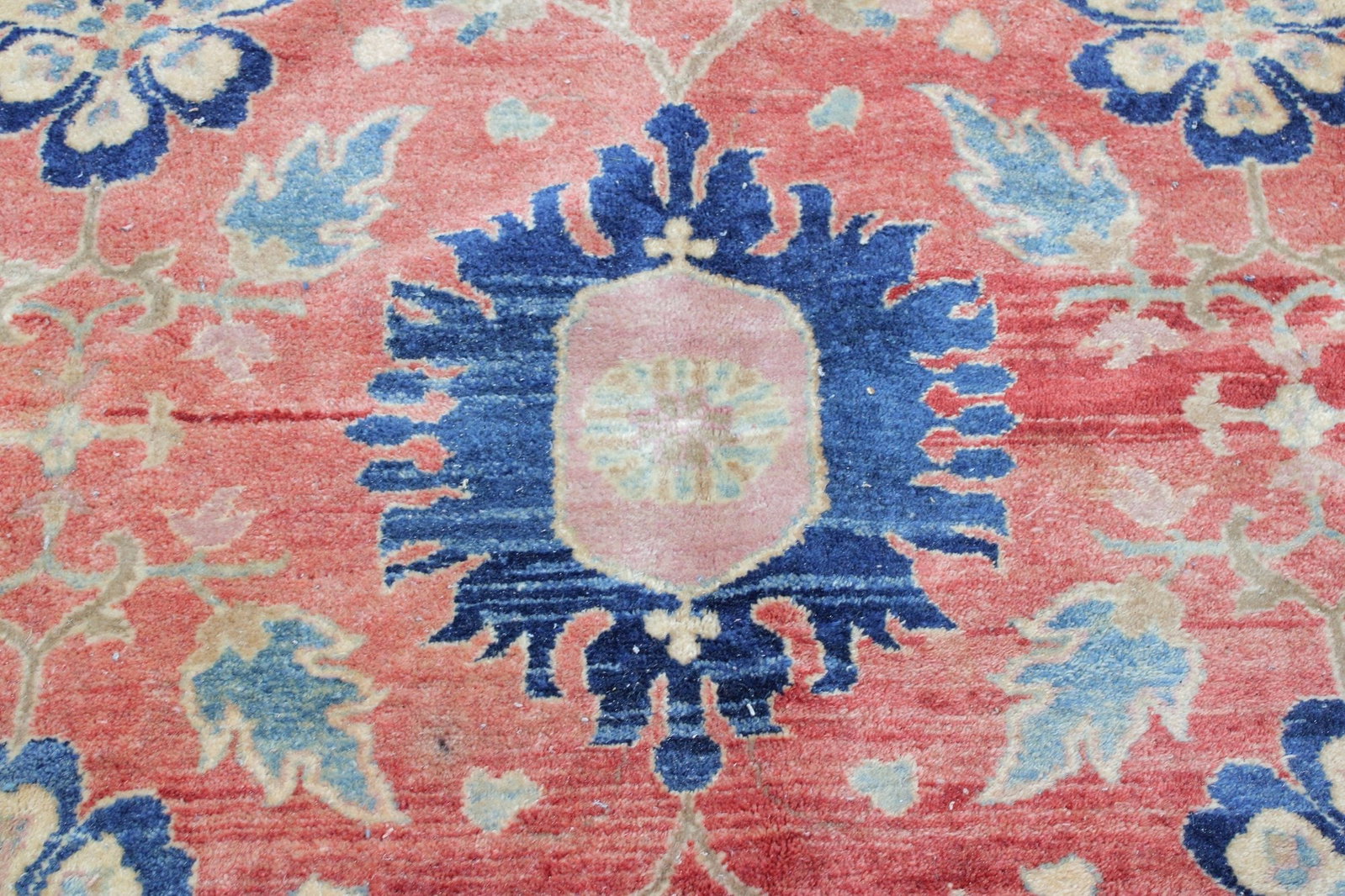 Hand Knotted Oushak Rug 11.10x9.8ft - 5