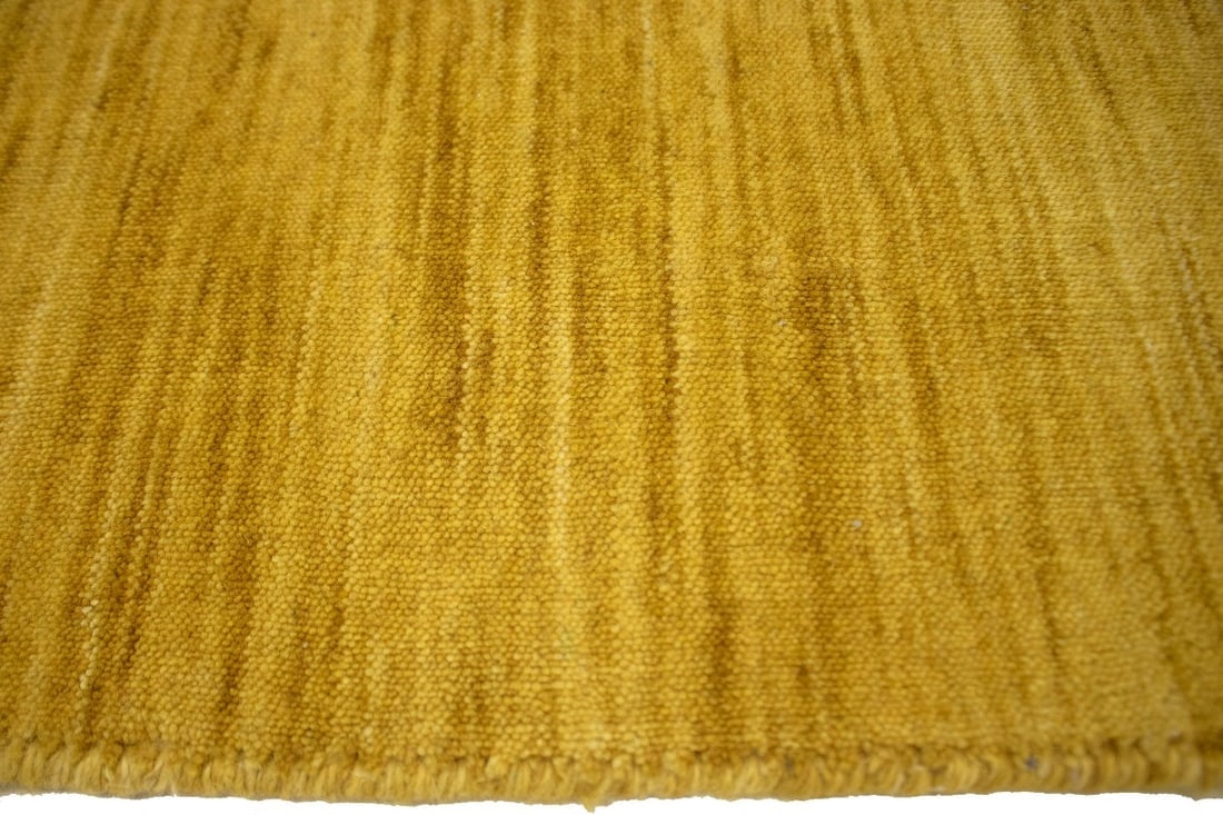 Solid Gold 5X8 Oriental Modern Rug - 7