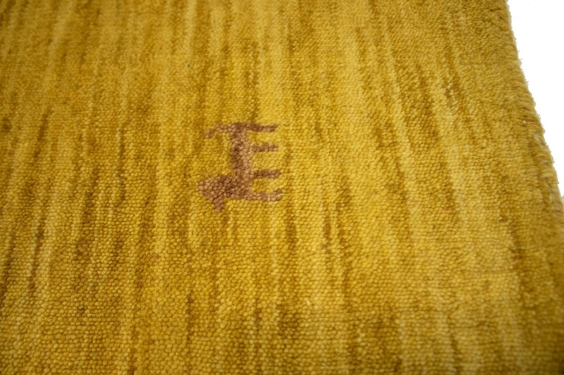 Solid Gold 5X8 Oriental Modern Rug - 9