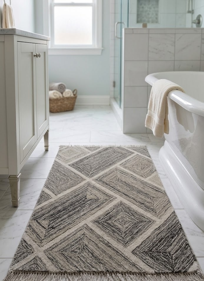 Multicolored Geometric 2X3 Hand-Tufted Modern Rug - 2