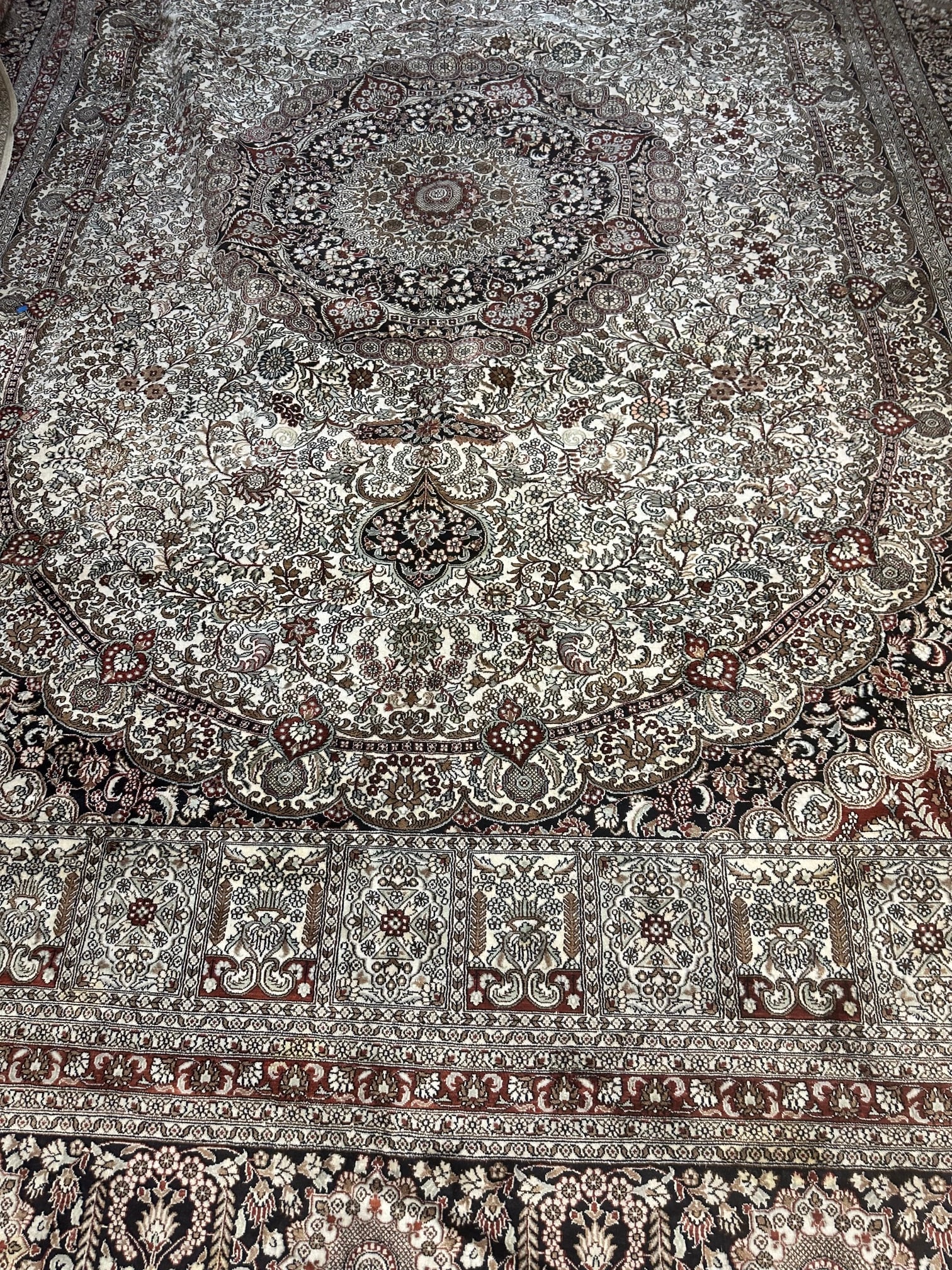 Very Fine Hand Knotted -Hereke 12x18 ft - 17