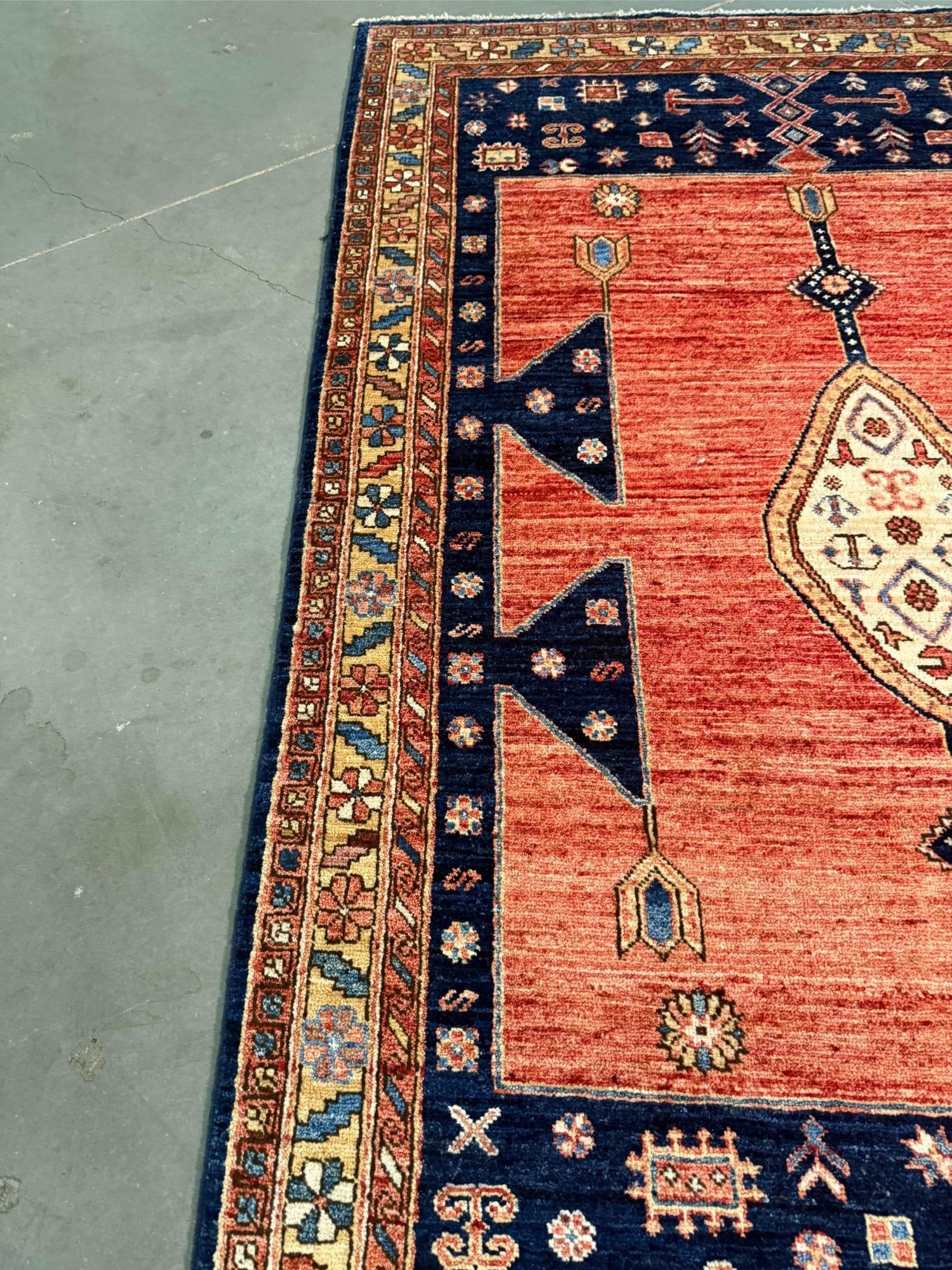 Stunning Kazak Rug 4.2x6.2 - 5