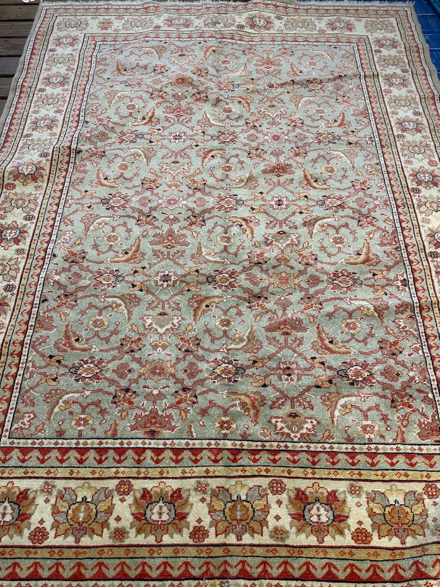 Hand Knotrted Oushak Rug 6x9 ft - 9