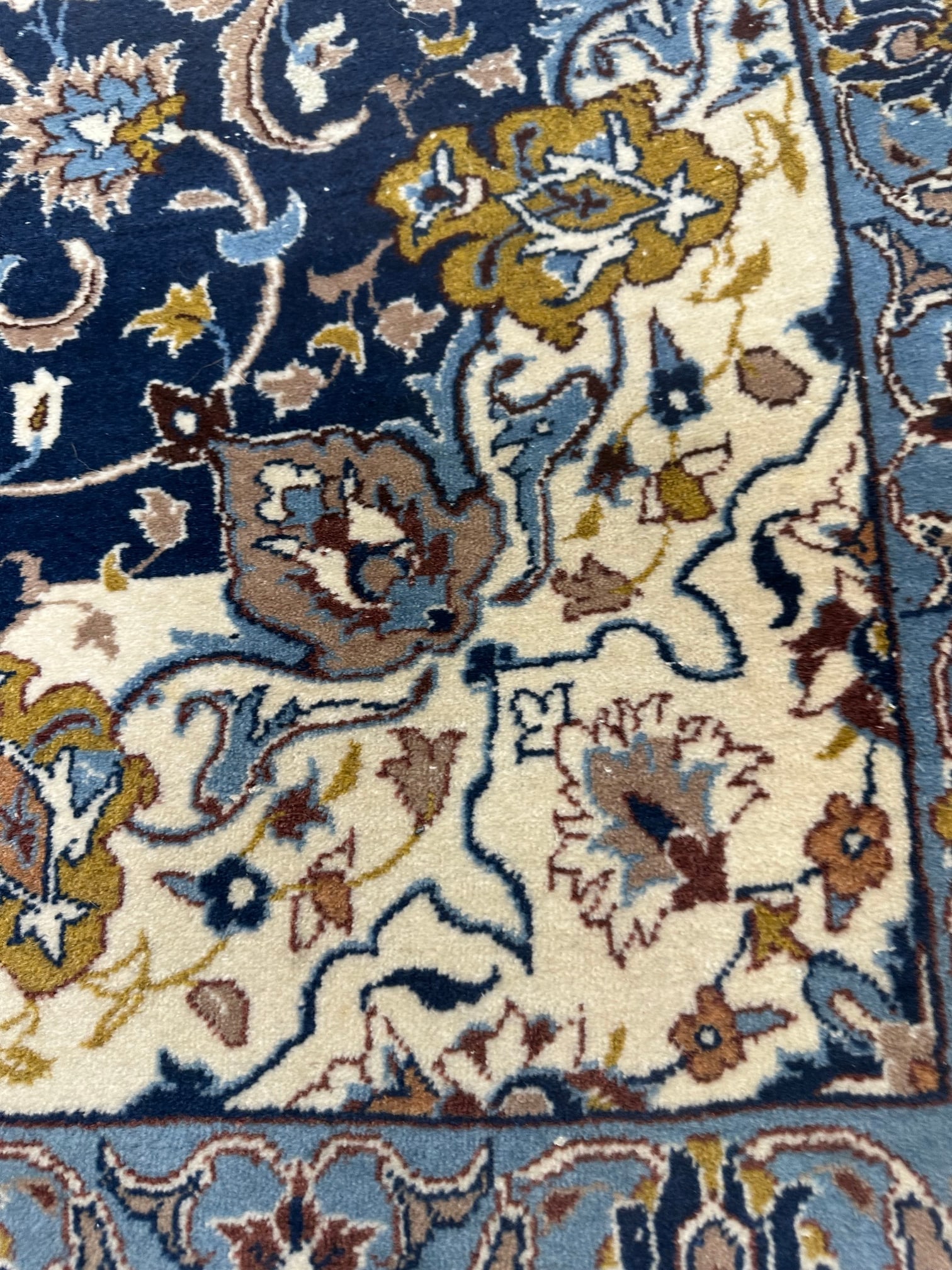Hand Knotted Persian Nain 2.4x4.5 ft. - 4