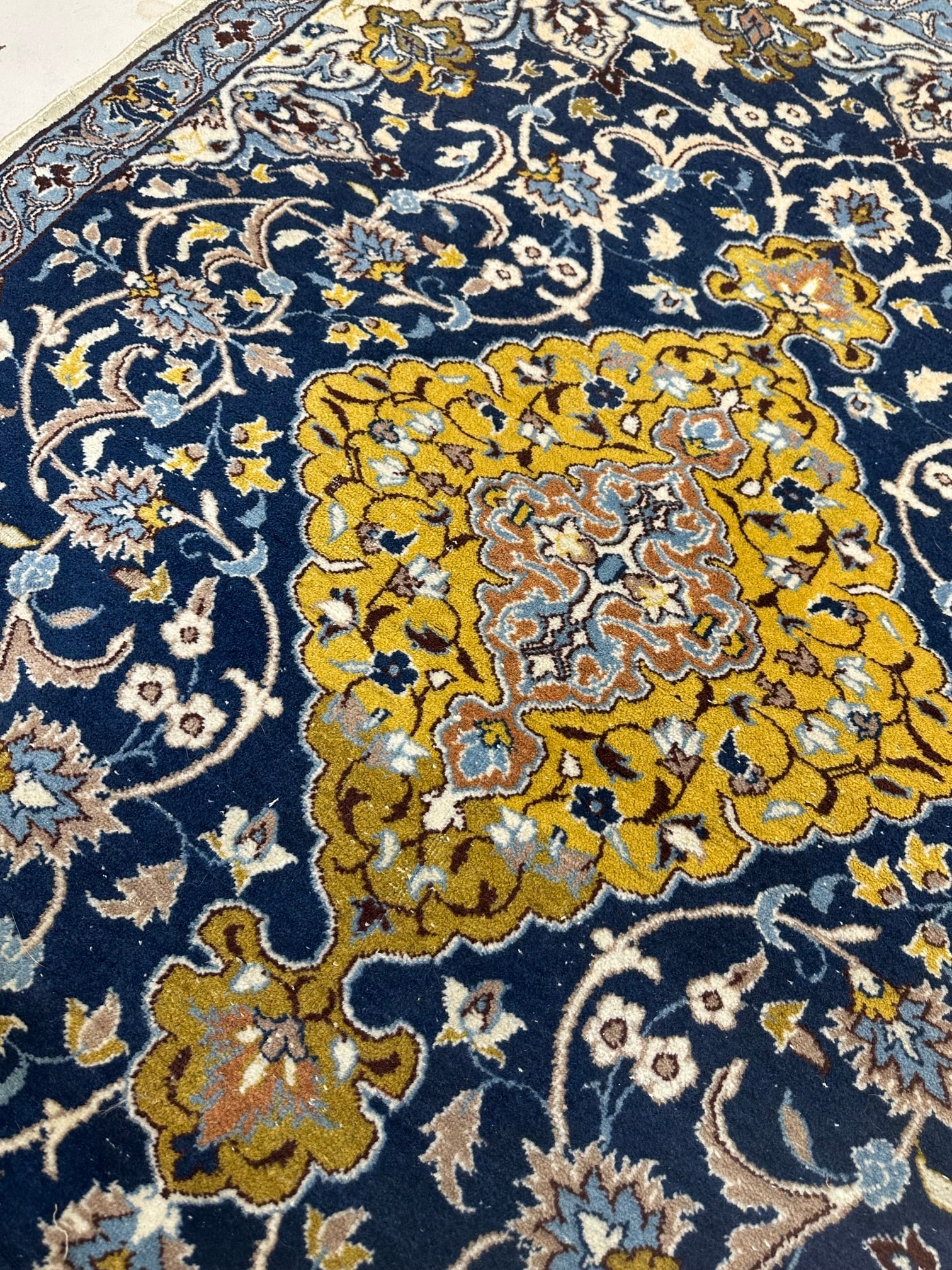 Hand Knotted Persian Nain 2.4x4.5 ft. - 6