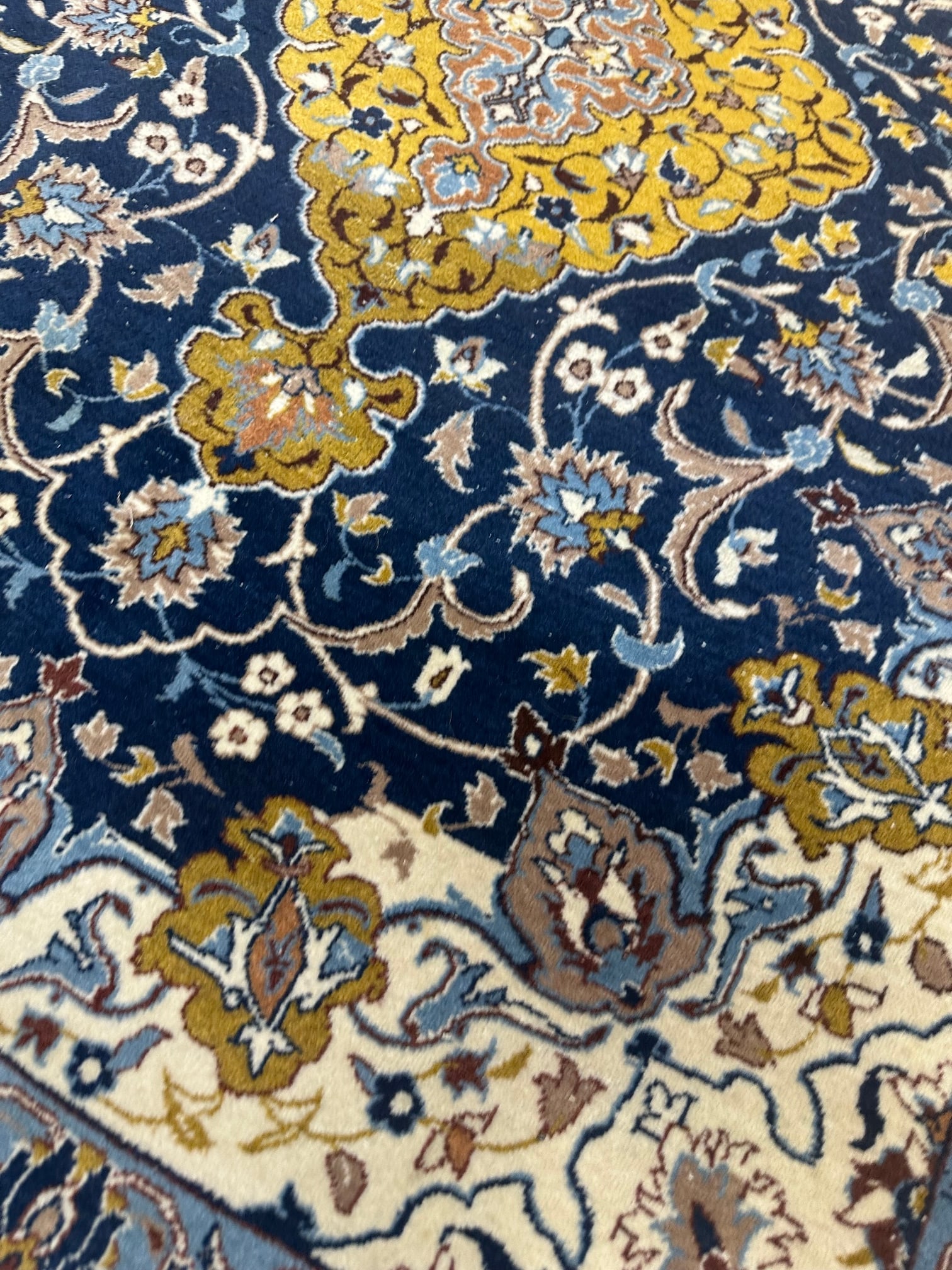 Hand Knotted Persian Nain 2.4x4.5 ft. - 7