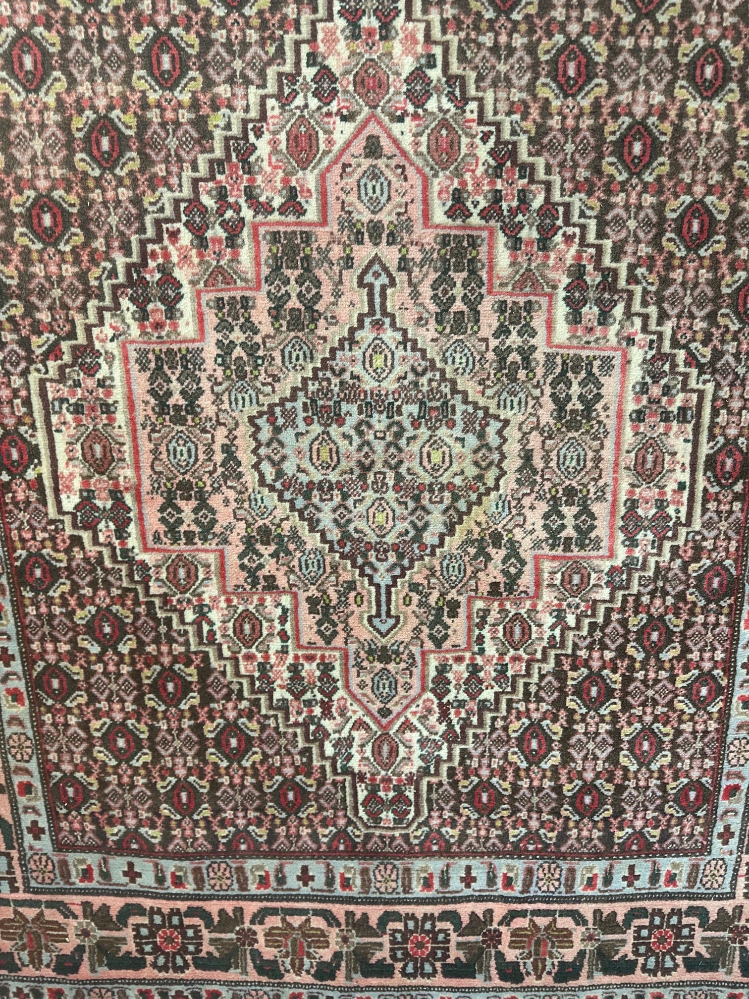 Hand Knotted Persian Bijar 4.10x3 ft - 3