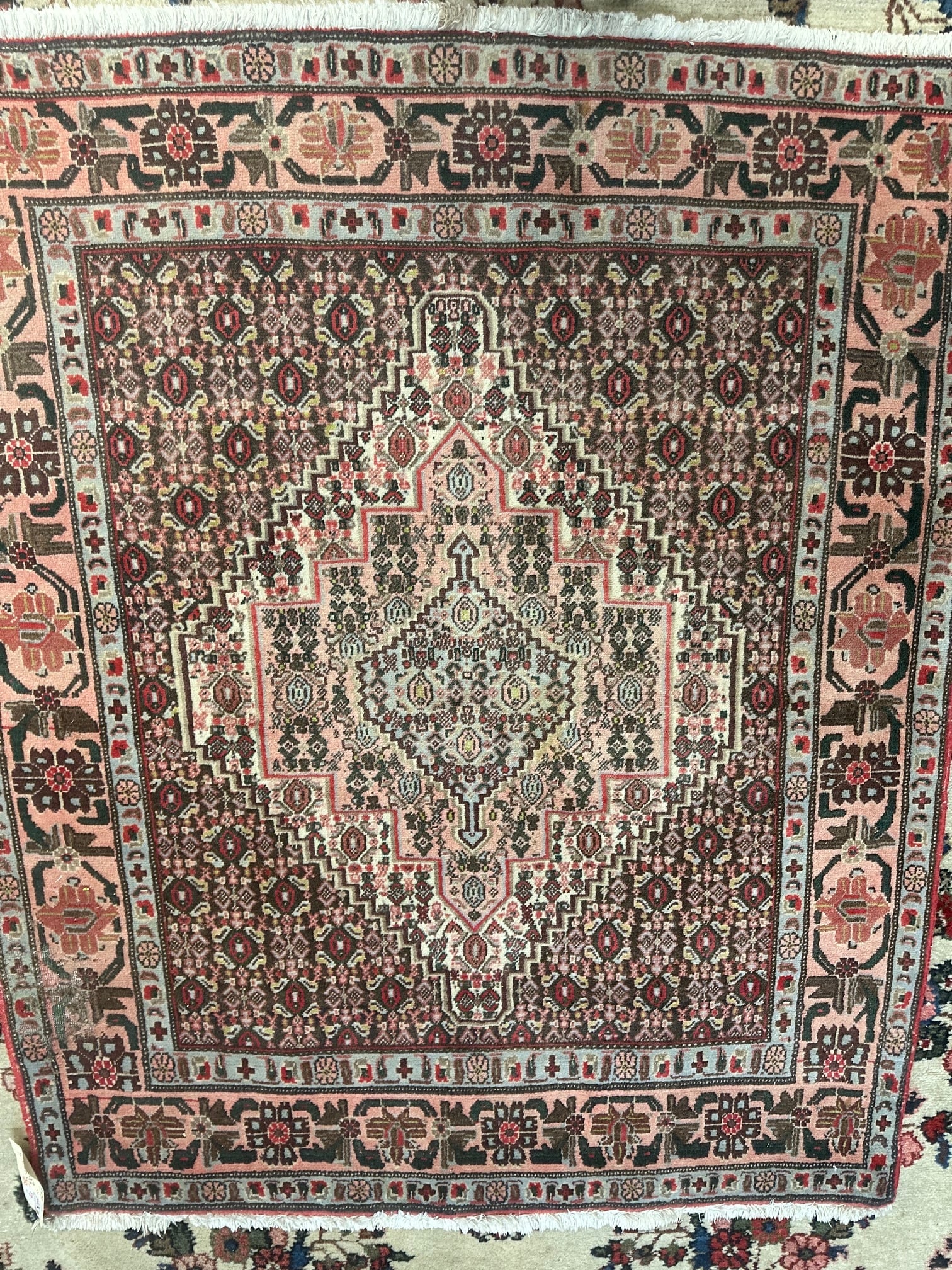Hand Knotted Persian Bijar 4.10x3 ft - 8