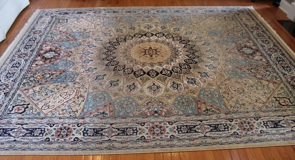 Hand Knotted Persian Nain Rug 10.4x7.8 ft. - 2