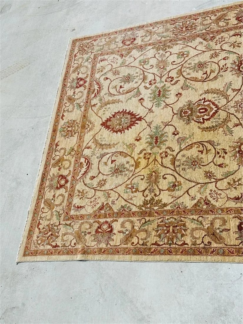 Hand Knotted Oushak Rug 10x13 ft - 4