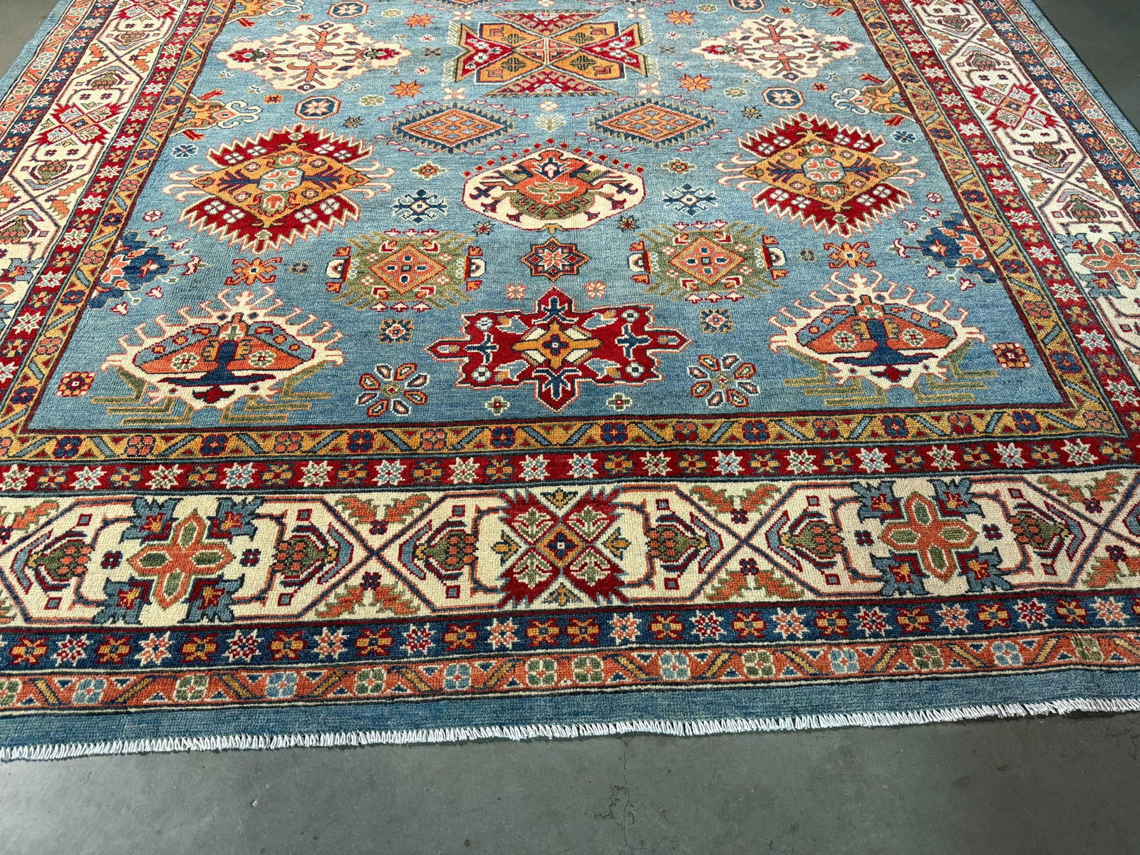 Exquisite Fine Kazak Rug 8.1x10.1 - 2