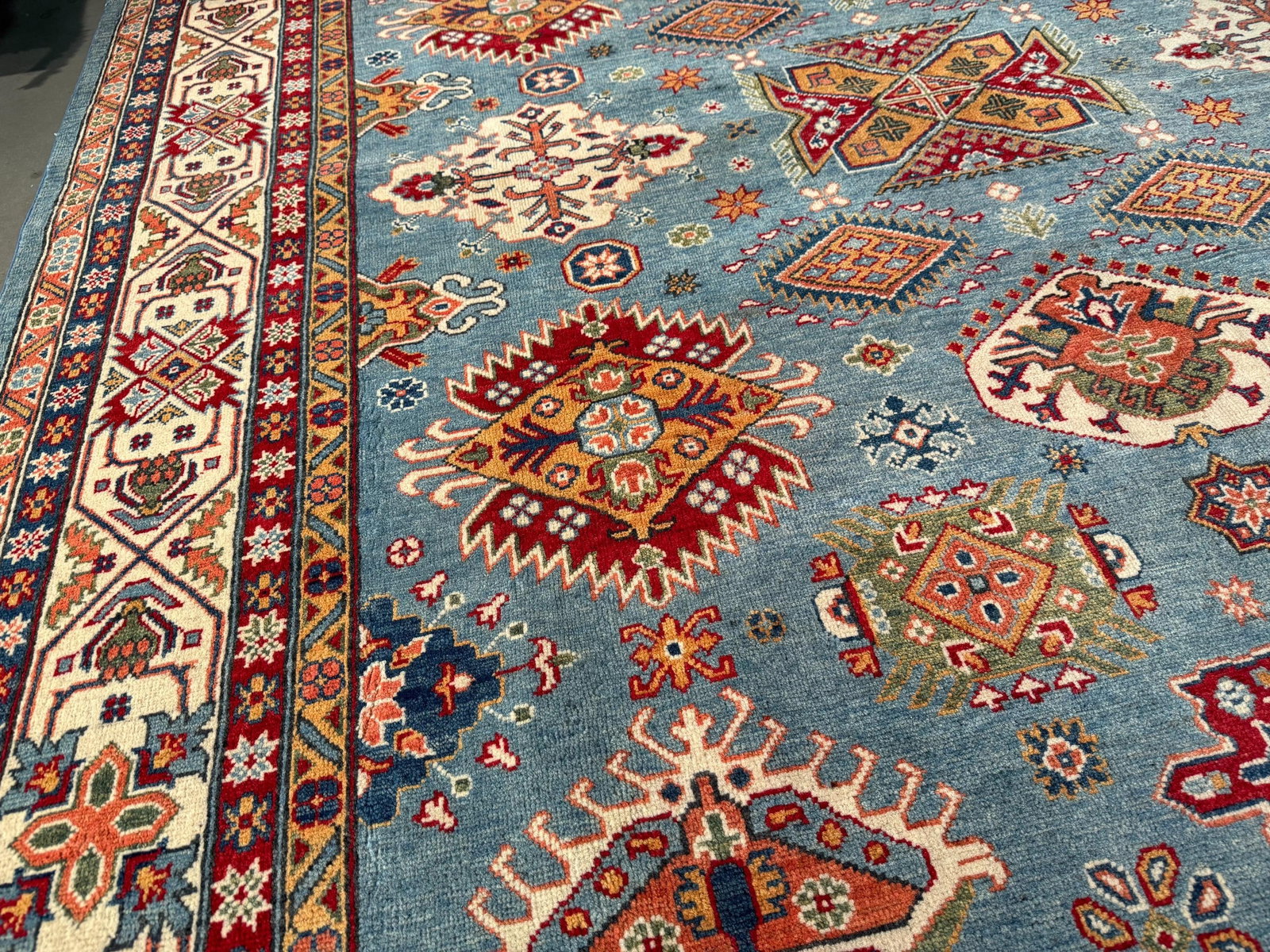 Exquisite Fine Kazak Rug 8.1x10.1 - 4