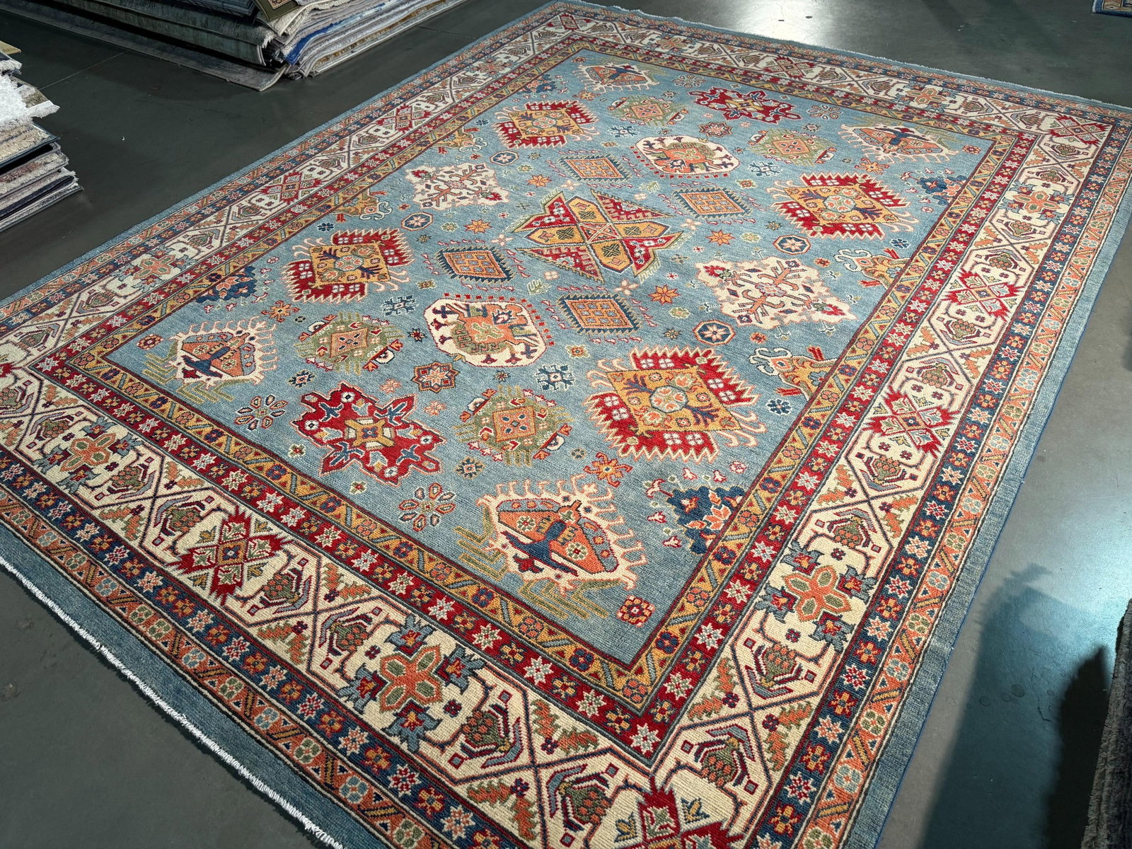 Exquisite Fine Kazak Rug 8.1x10.1 - 5