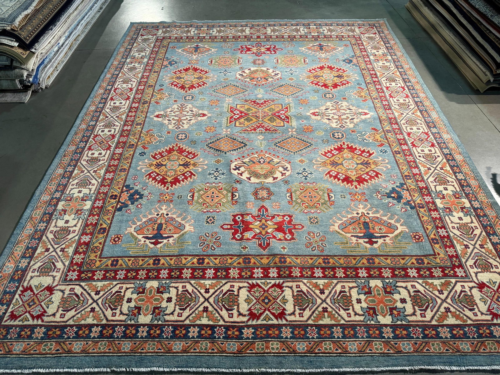 Exquisite Fine Kazak Rug 8.1x10.1 - 6