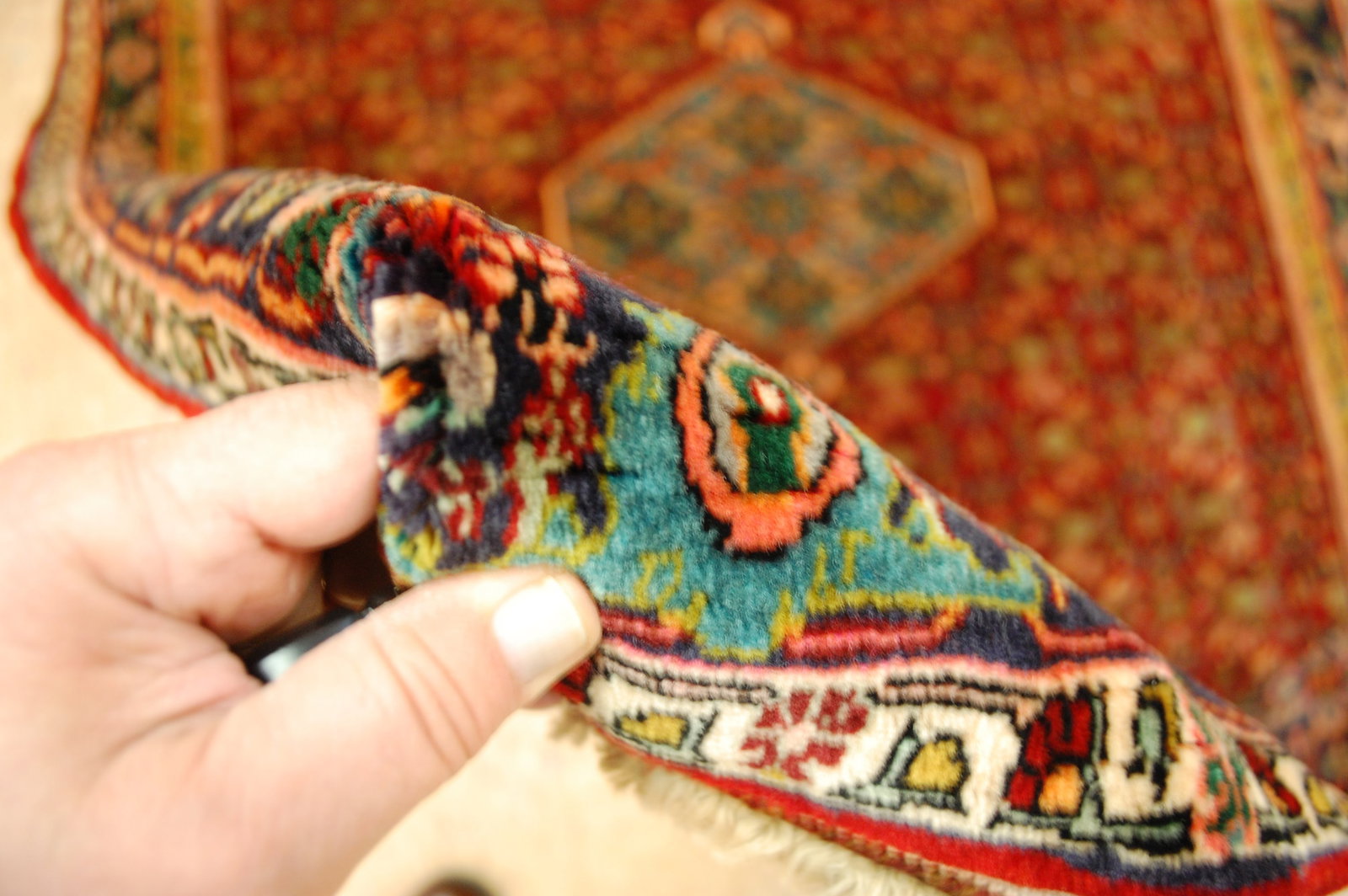 Persian BIJAR RUG 4' x 5'4" - 2