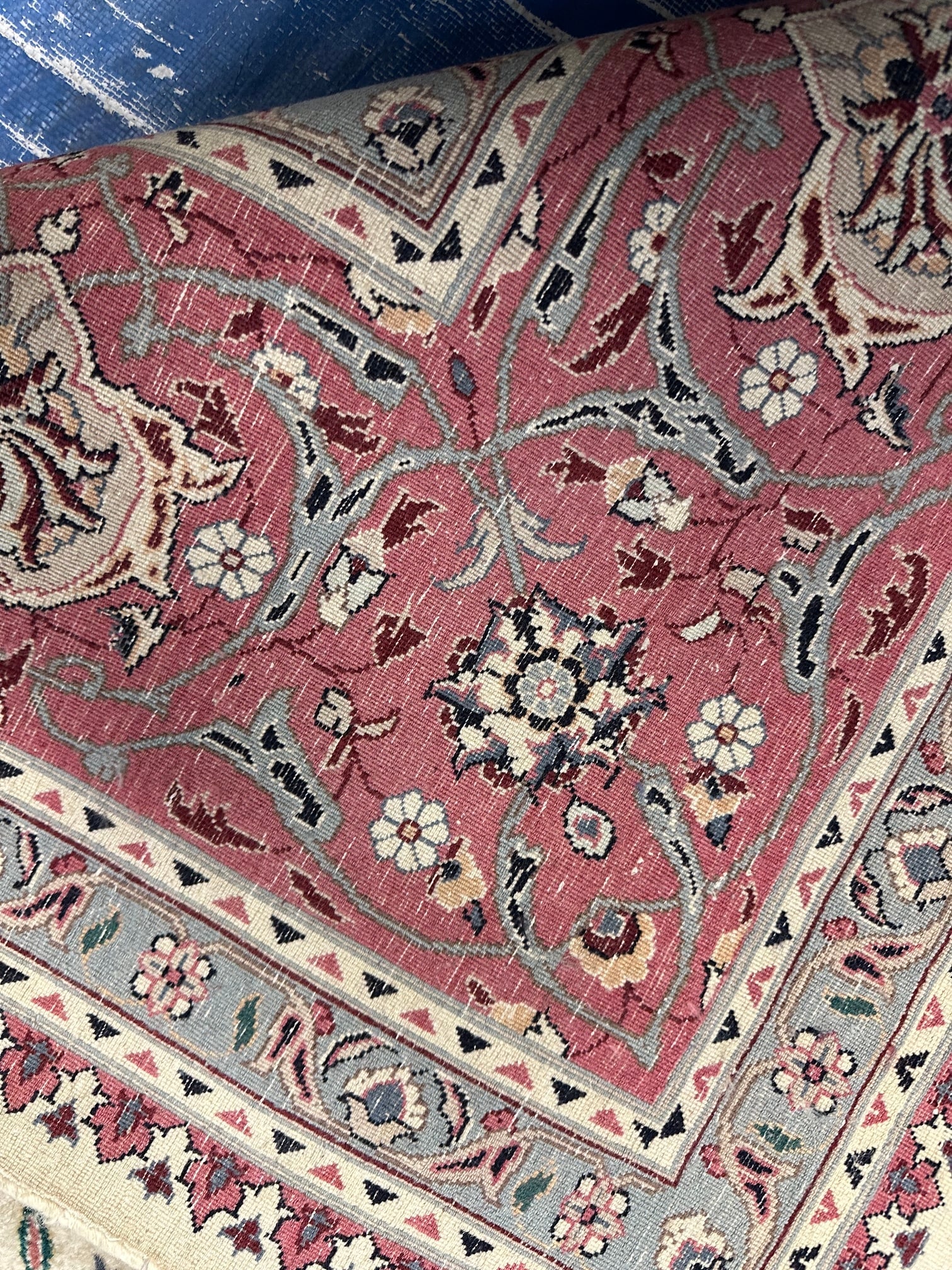 Hand Knotted Tabriz 12.2x9.1 ft - 5