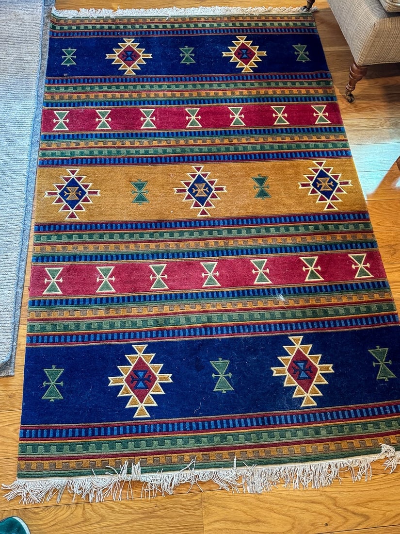 Hand Knotted Tibet Rug 3.6xx6.4 ft - 2