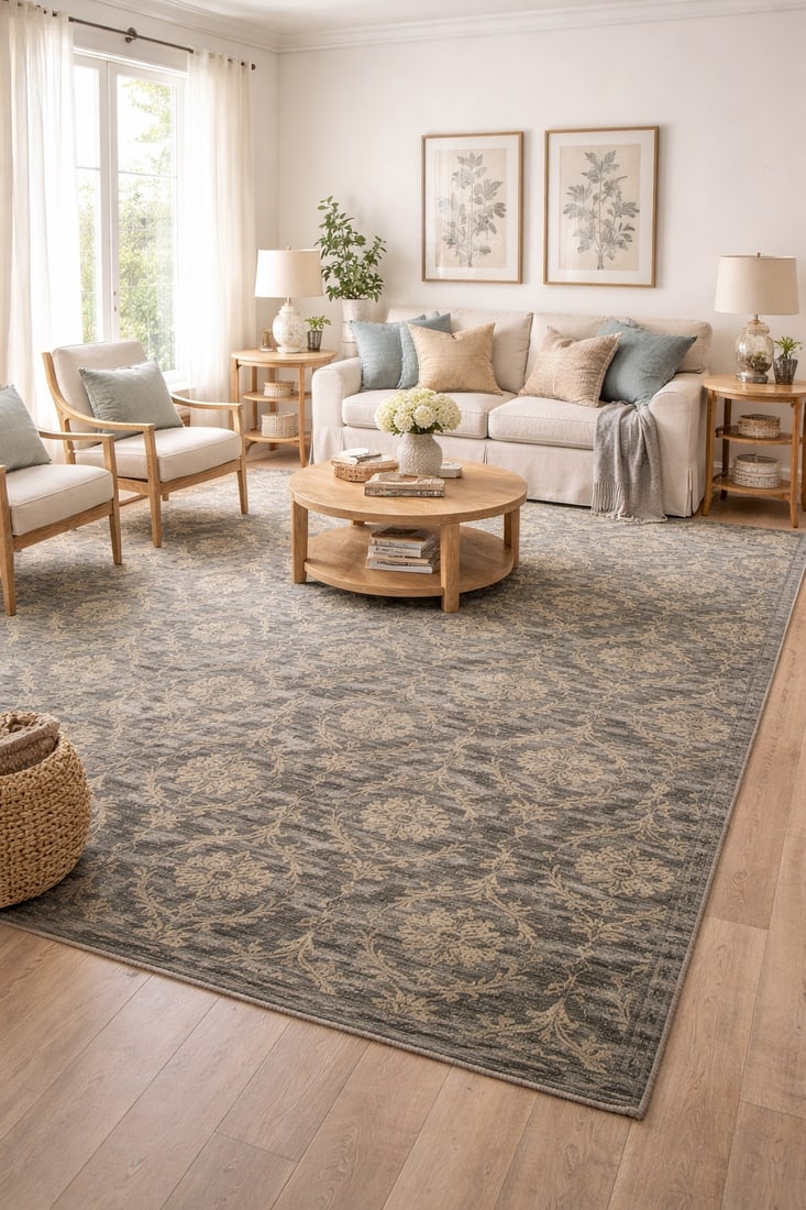Dark Gray Transitional 8X10 Modern Oriental Rug - 2