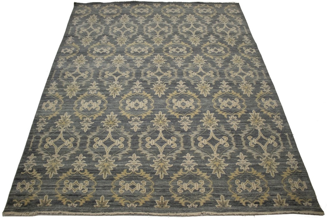 Dark Gray Transitional 8X10 Modern Oriental Rug - 3