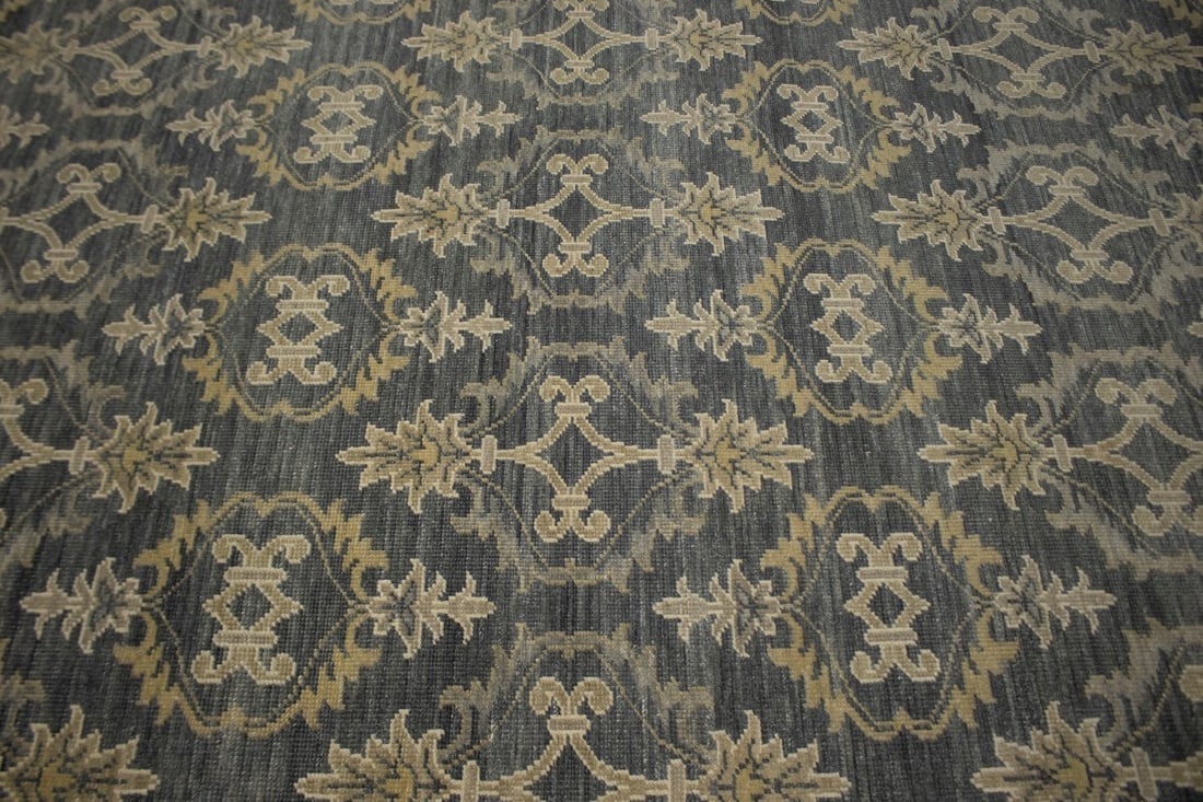 Dark Gray Transitional 8X10 Modern Oriental Rug - 7