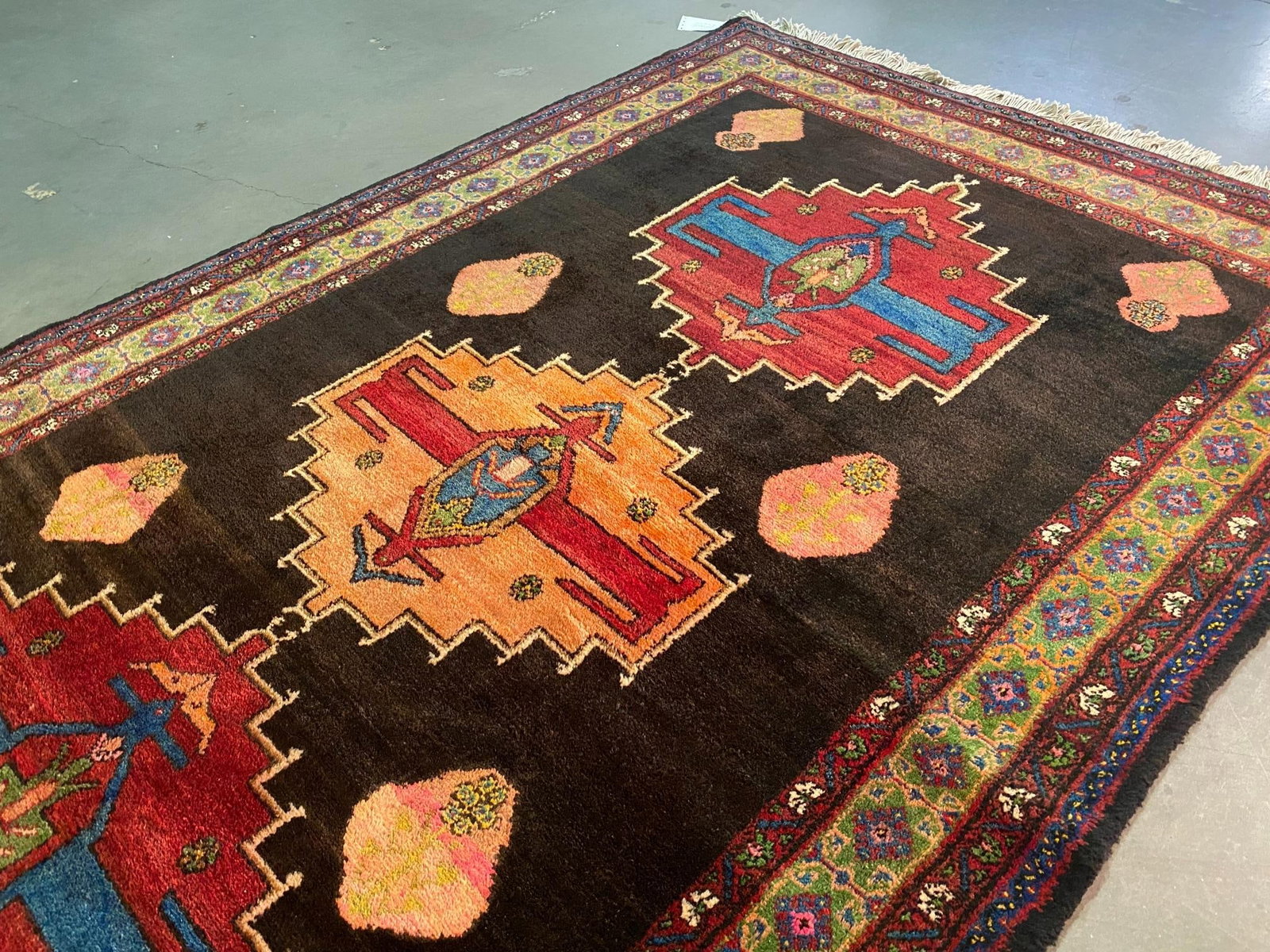 Unique Persian Hamedan Rug 5.4x8' - 8
