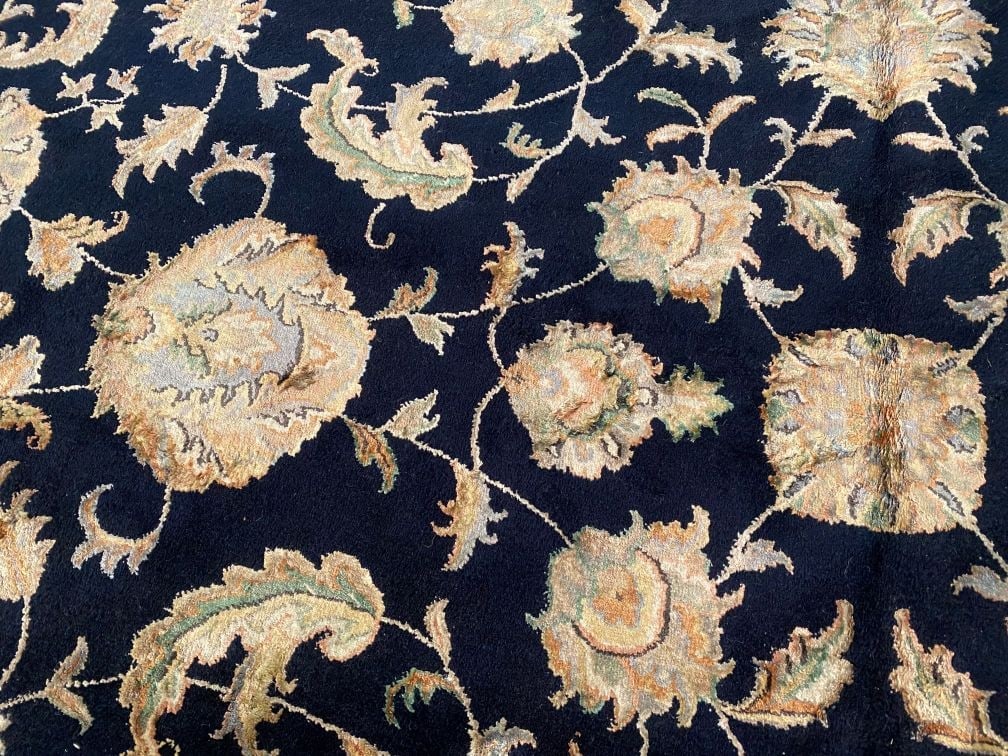 EXQUISITE SILK &WOOL MAHAL DESIGN RUG 8.9x12.2 - 3