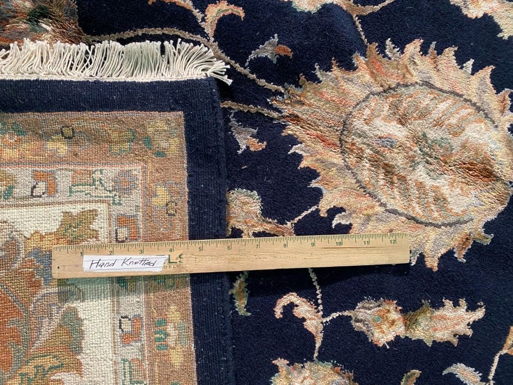 EXQUISITE SILK &WOOL MAHAL DESIGN RUG 8.9x12.2 - 7