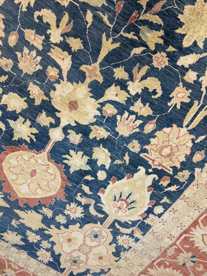 Hand Knotted Wool Oushak 10x15.8ft - 5