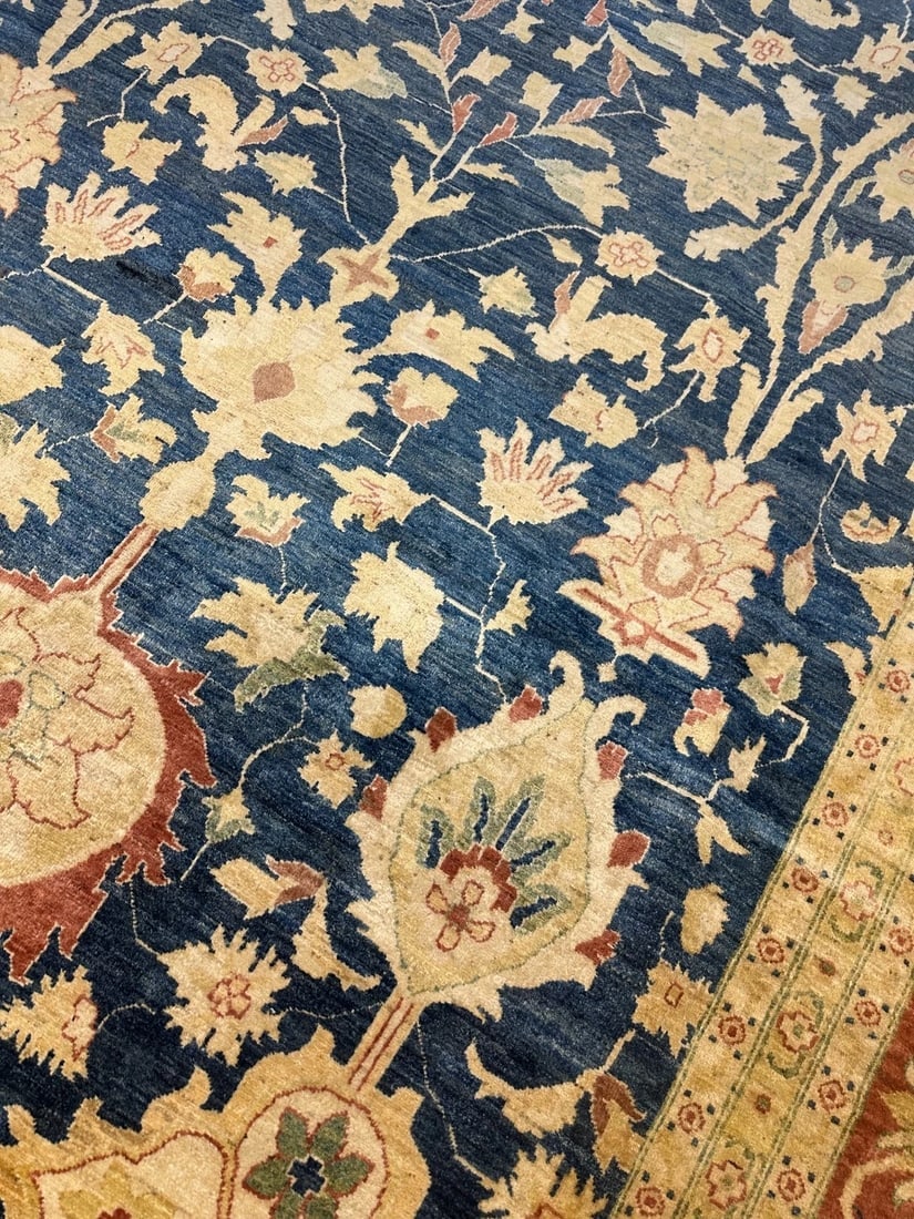 Hand Knotted Wool Oushak 10x15.8ft - 8