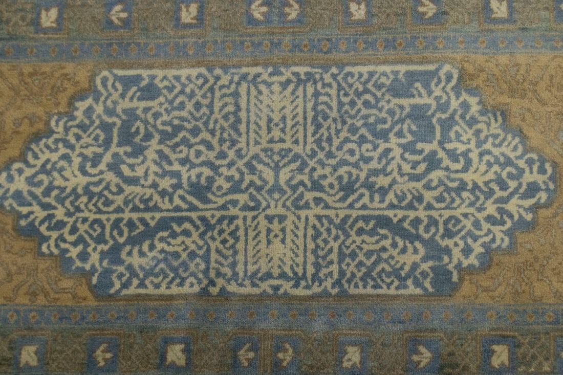 Tan Geometric 10X15 Modern Oriental Rug - 5