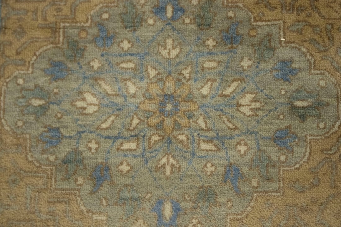 Tan Geometric 10X15 Modern Oriental Rug - 6