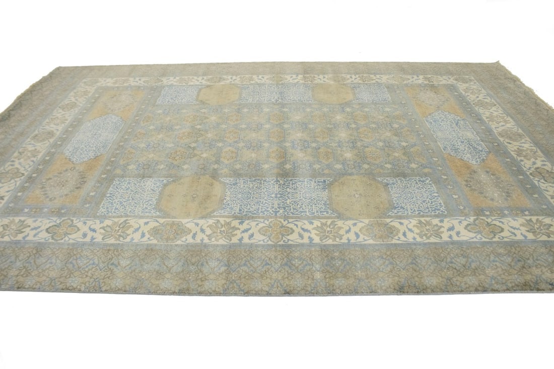 Tan Geometric 10X15 Modern Oriental Rug - 8