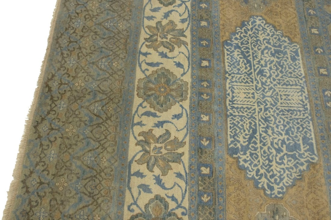 Tan Geometric 10X15 Modern Oriental Rug - 9