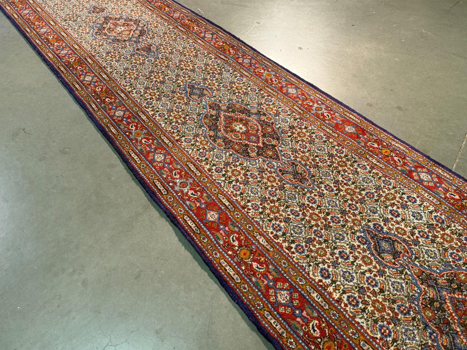Fine Persian Tabriz Runner 2.7x15.8 - 6
