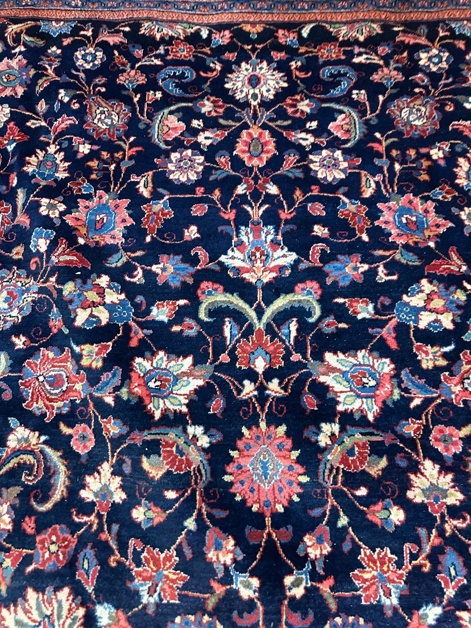 Hand KnottedPersian Sarouk Rug -8.11x12.3 ft - 4