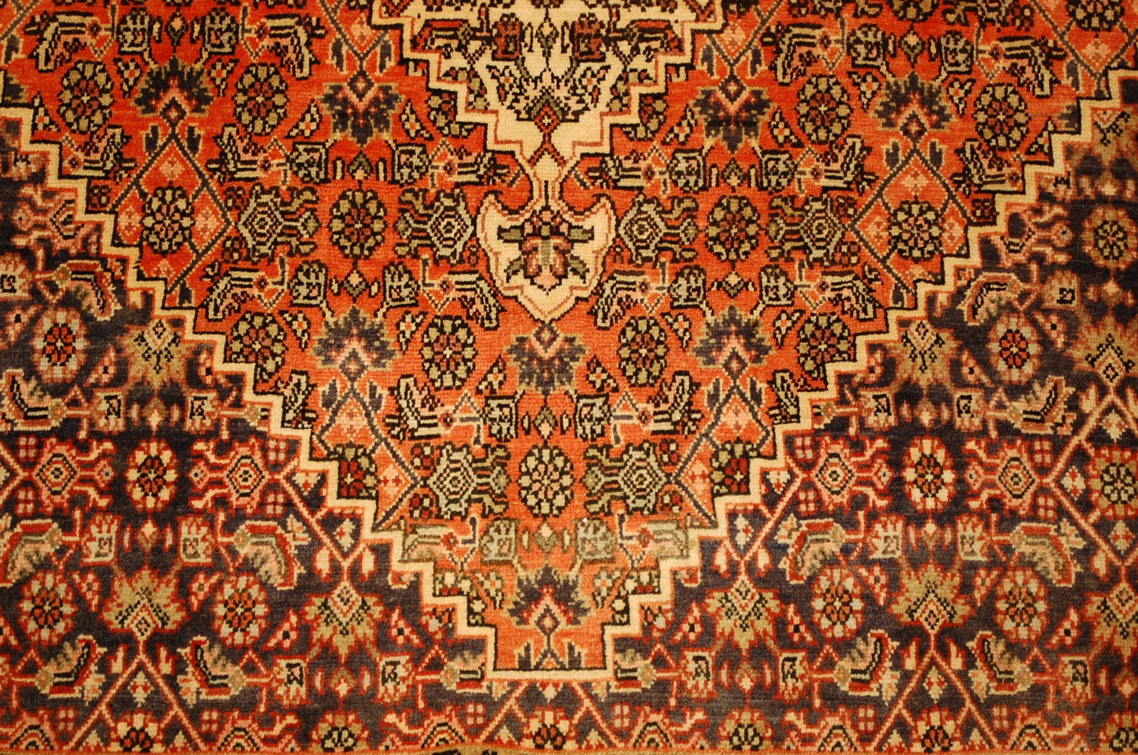 Persian BIJAR RUG 3'6" x 5'2" - 7