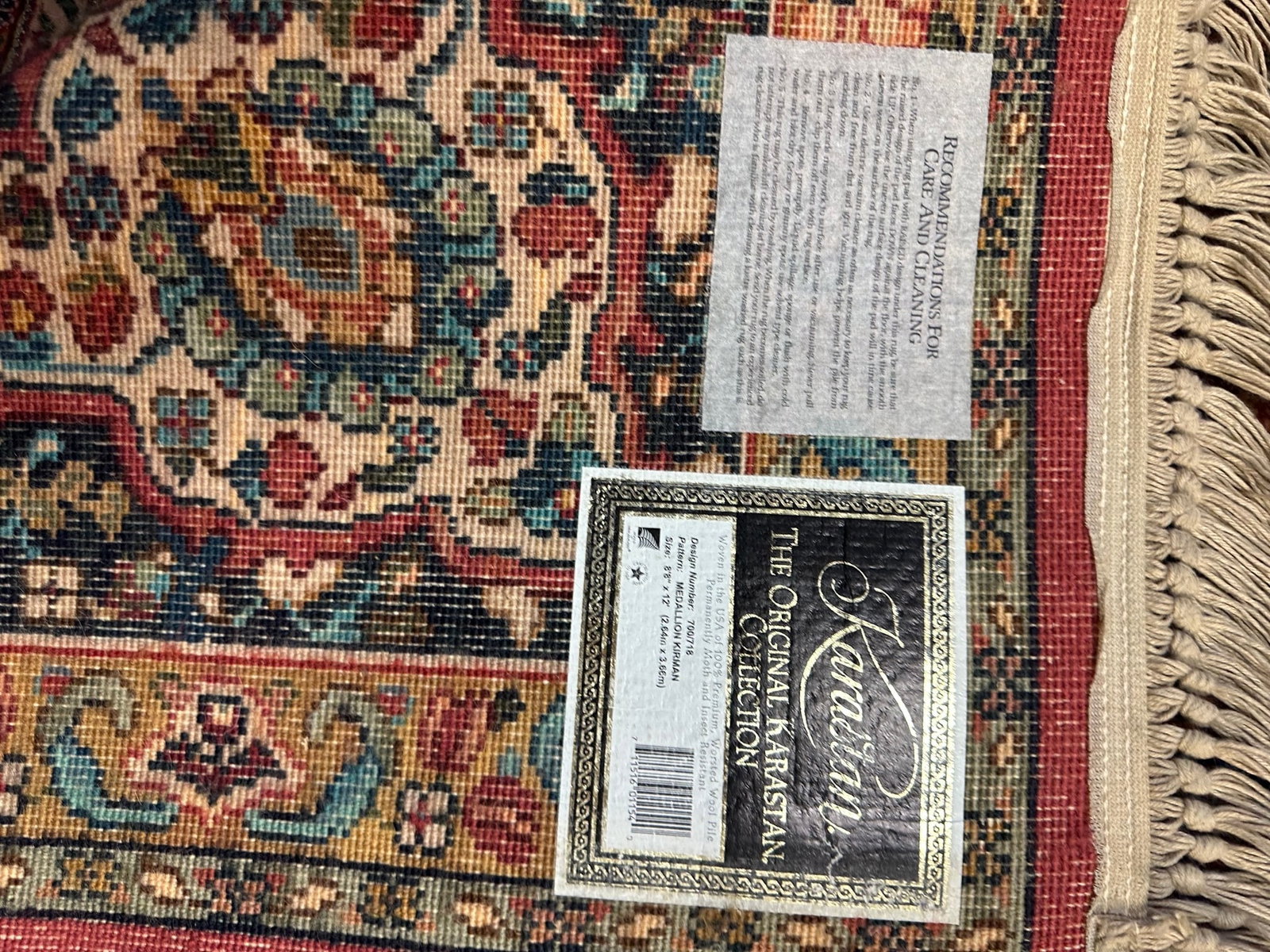 Wool Karastan Tabriz Design Rug 8,5x12.9 ft - 6