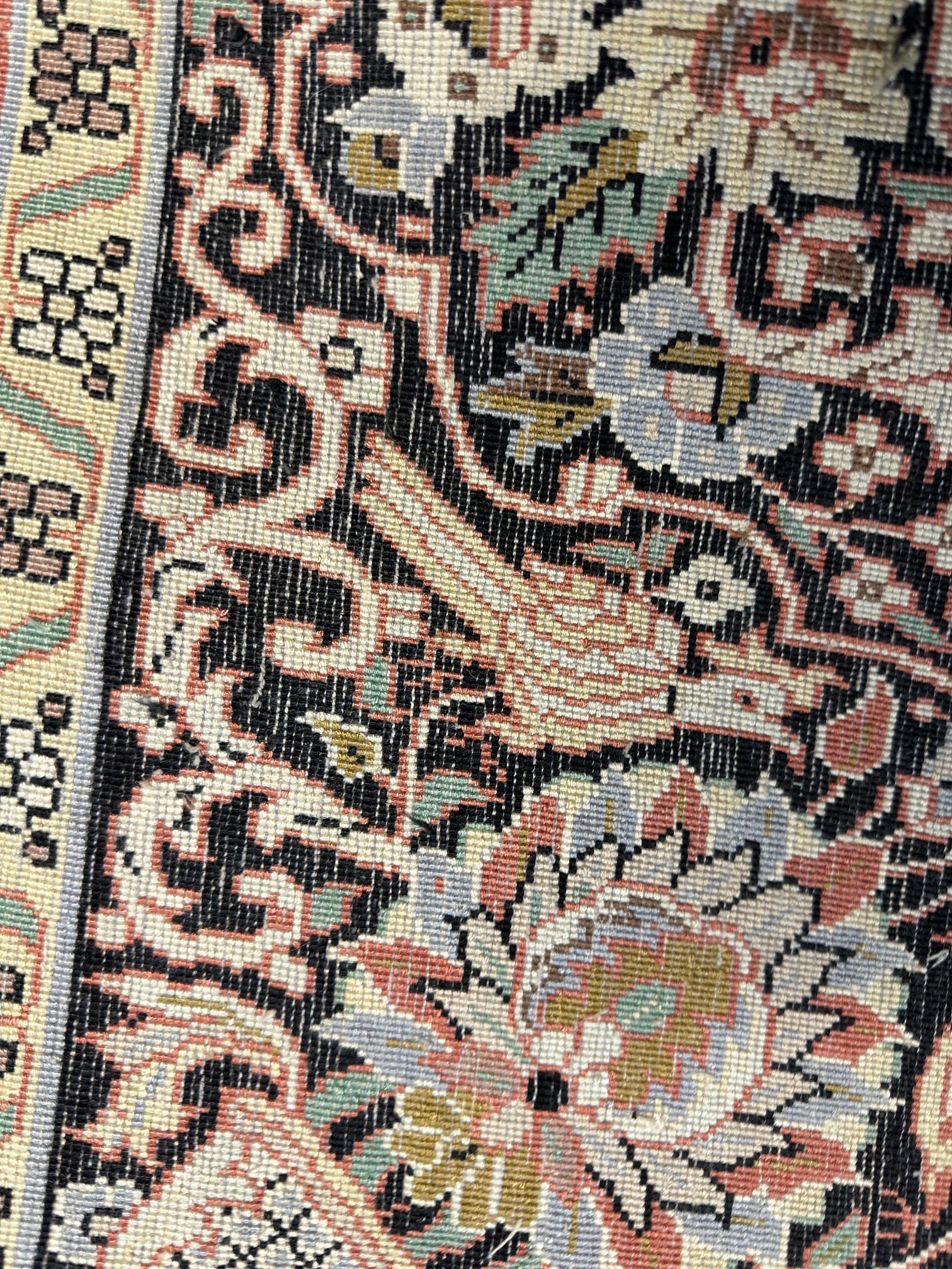 Hand Knotrted Hereke silk Rug -8.11x5.7 ft - 6