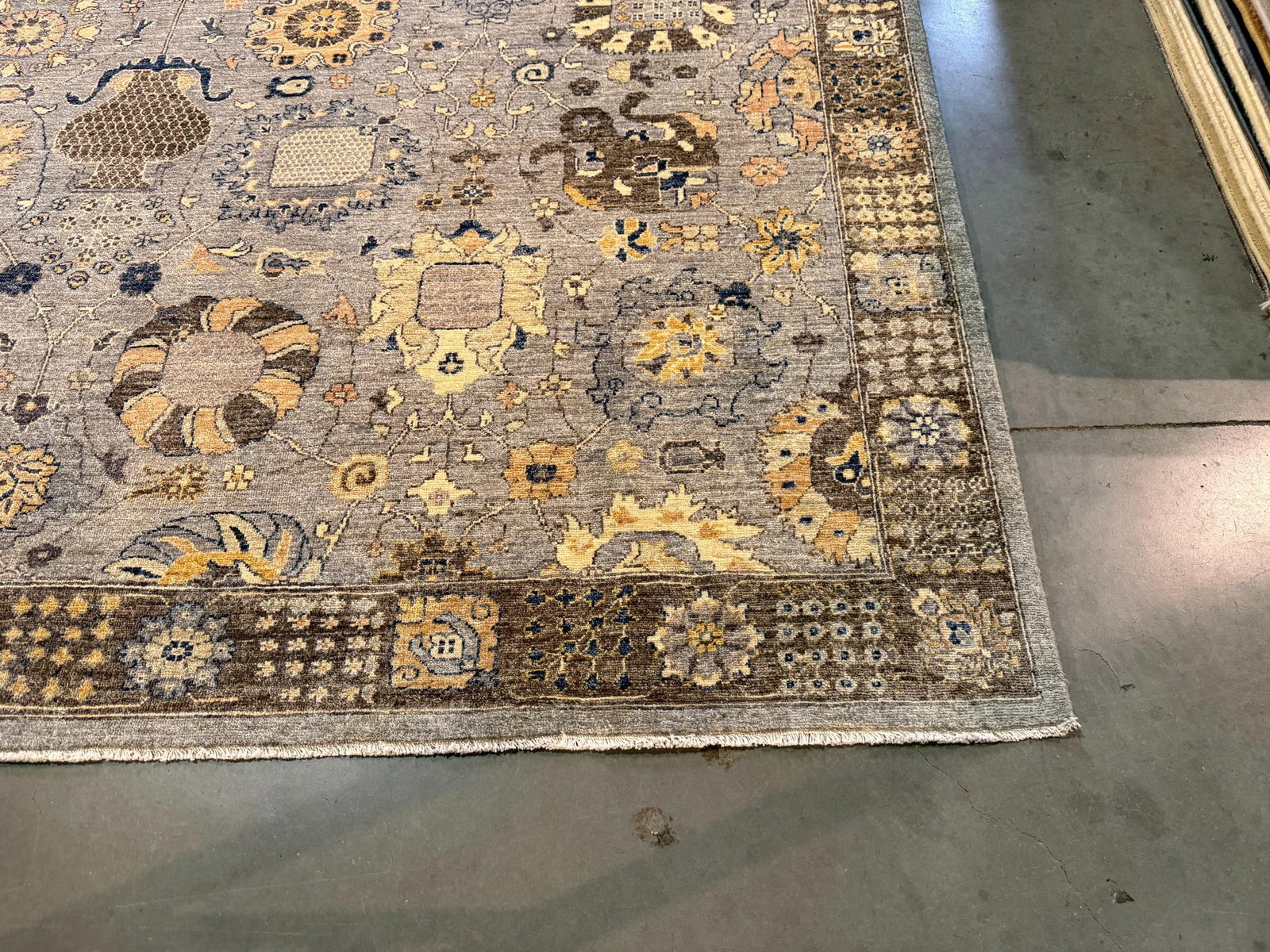 Exquisite Fine Oushak Design Rug 9.1x11.7 - 2
