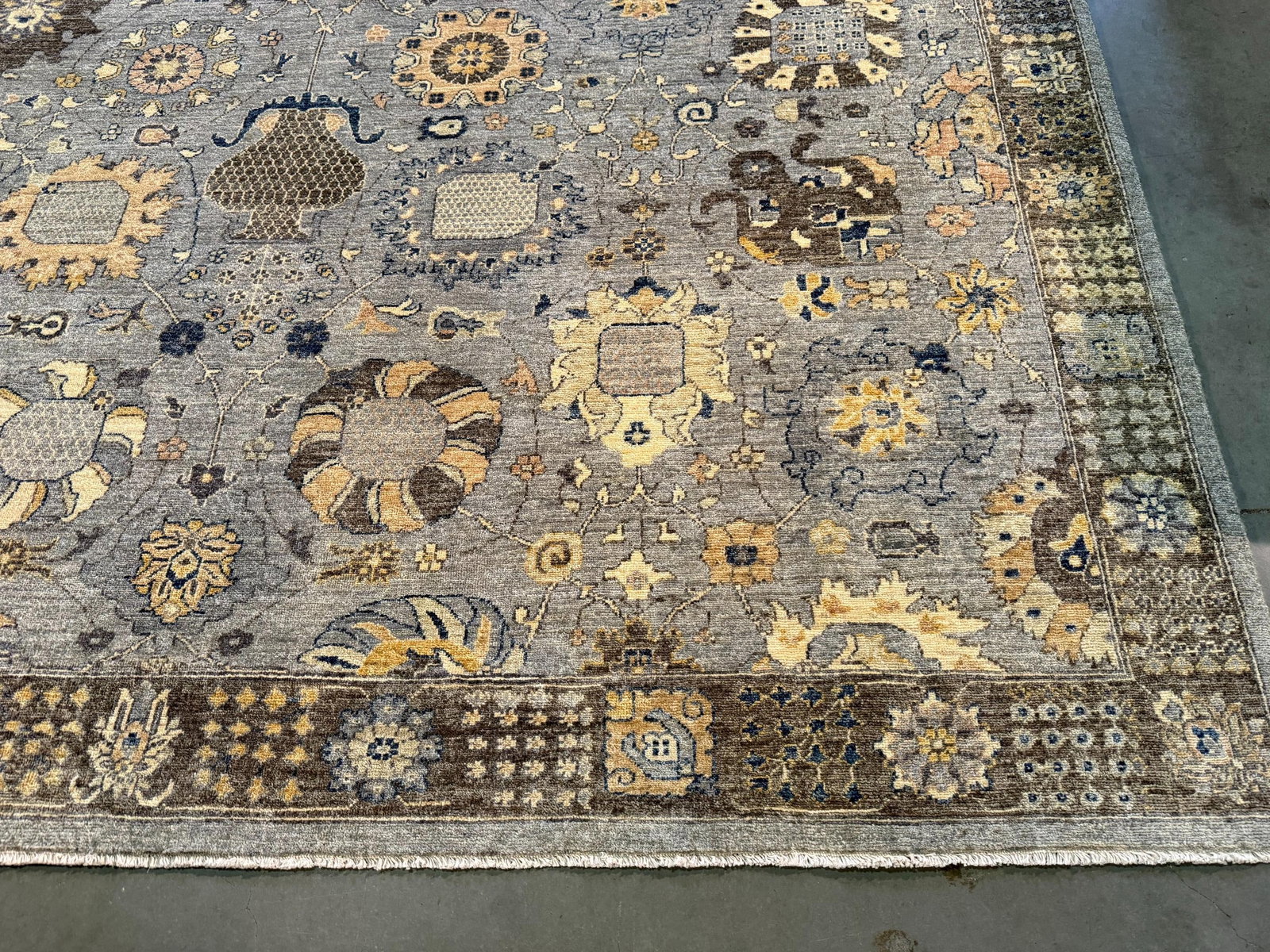 Exquisite Fine Oushak Design Rug 9.1x11.7 - 3