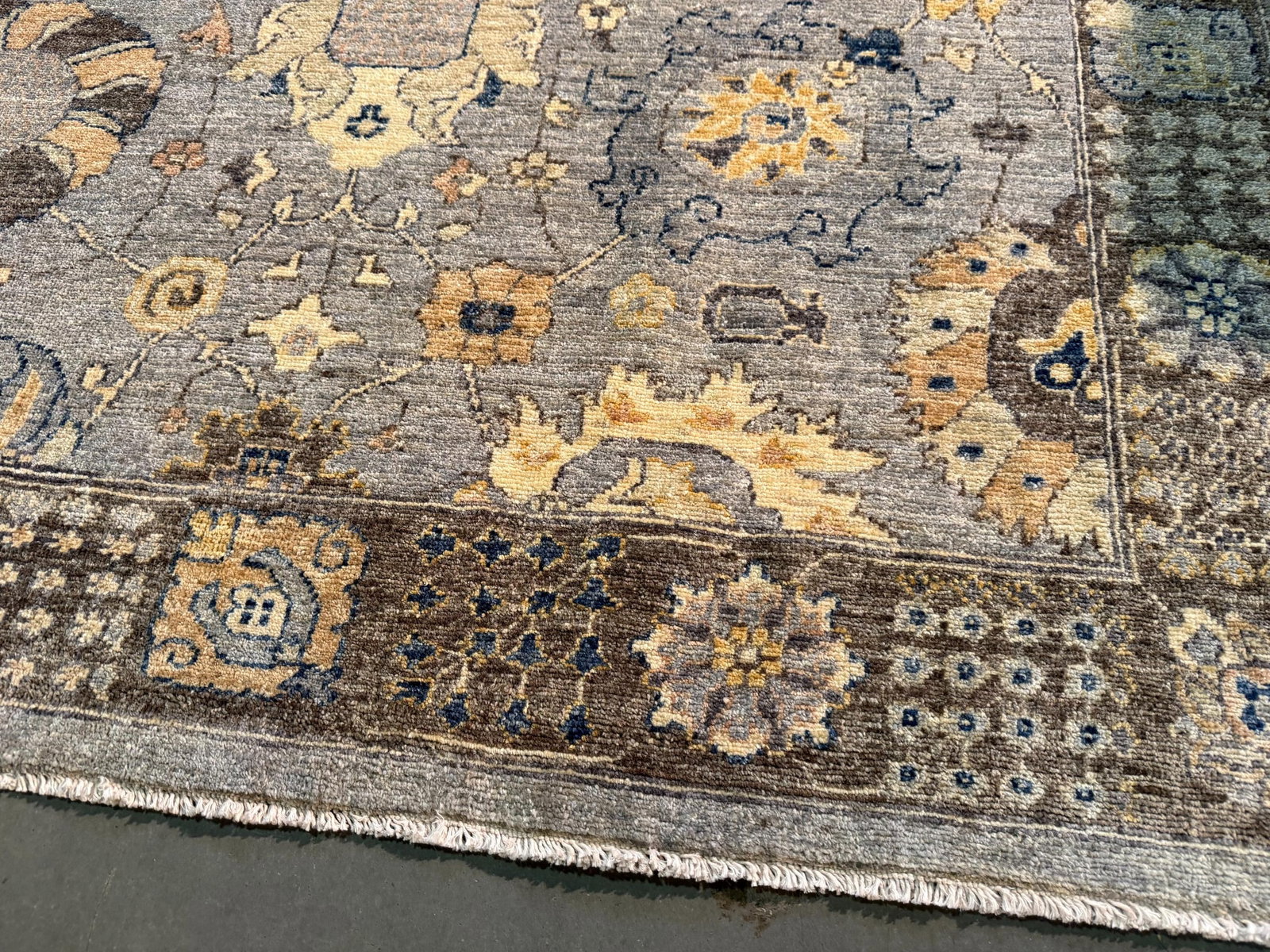 Exquisite Fine Oushak Design Rug 9.1x11.7 - 5