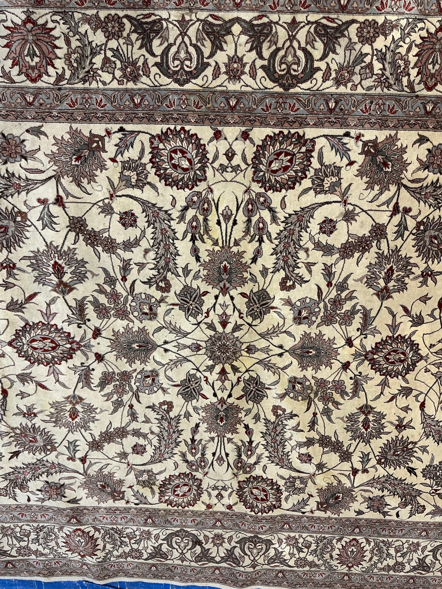 Hand Knotted Persian Tabriz Rug 6x9 ft - 4