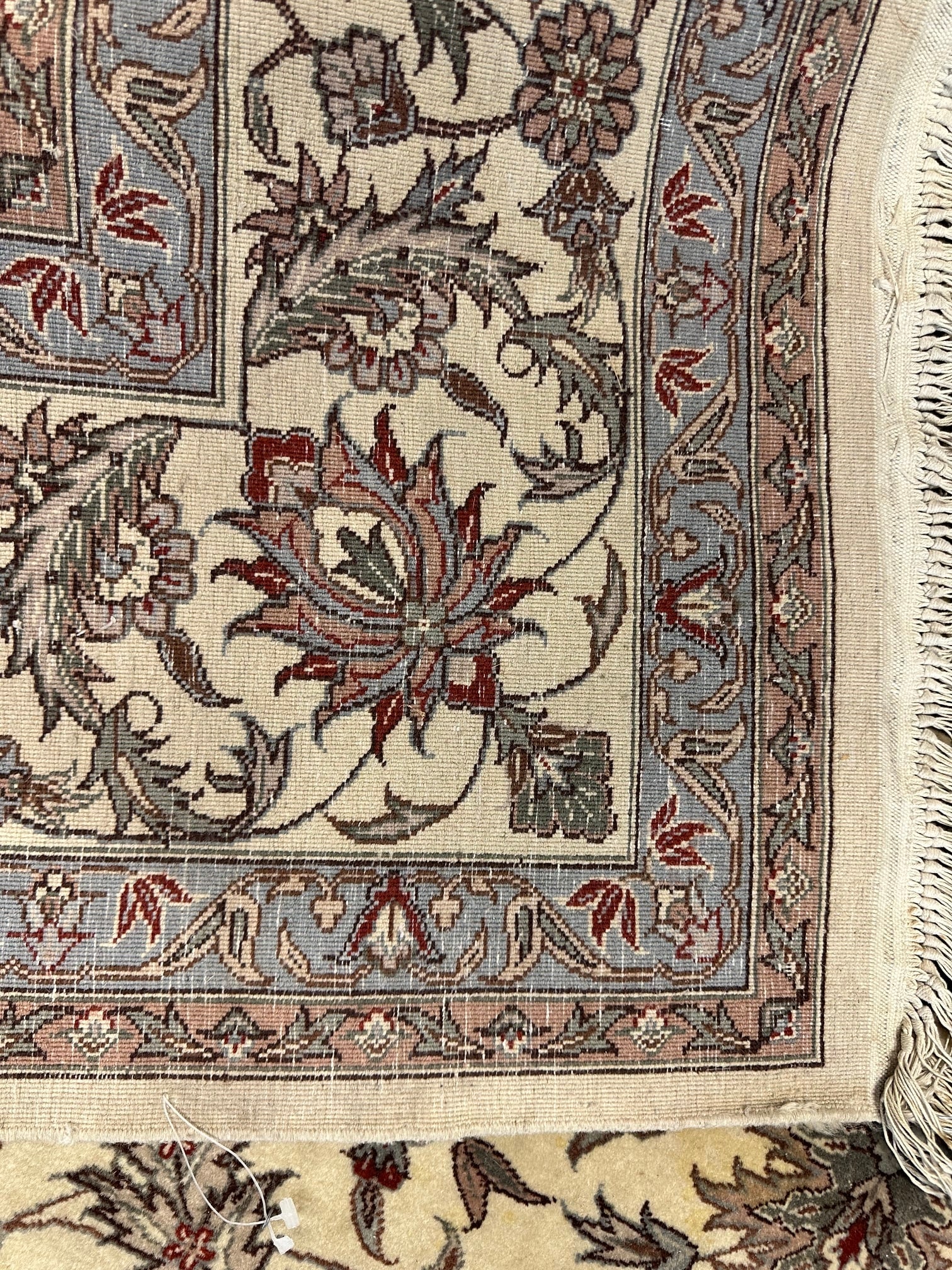 Hand Knotted Persian Tabriz Rug 6x9 ft - 5