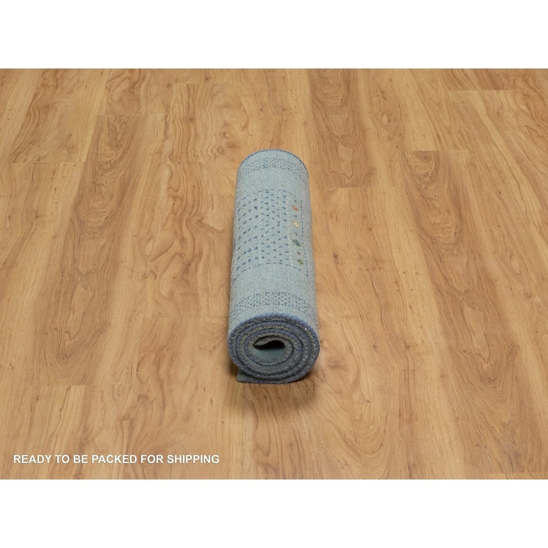 Sterling Blue Modern Lori Buft Animal Figurines Hand Knotted Wool Rug - 6