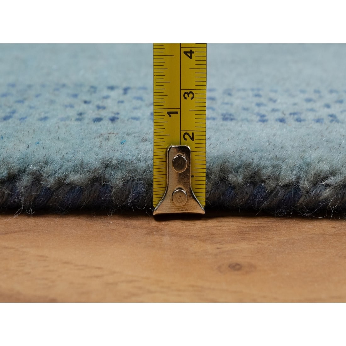Sterling Blue Modern Lori Buft Animal Figurines Hand Knotted Wool Rug - 7