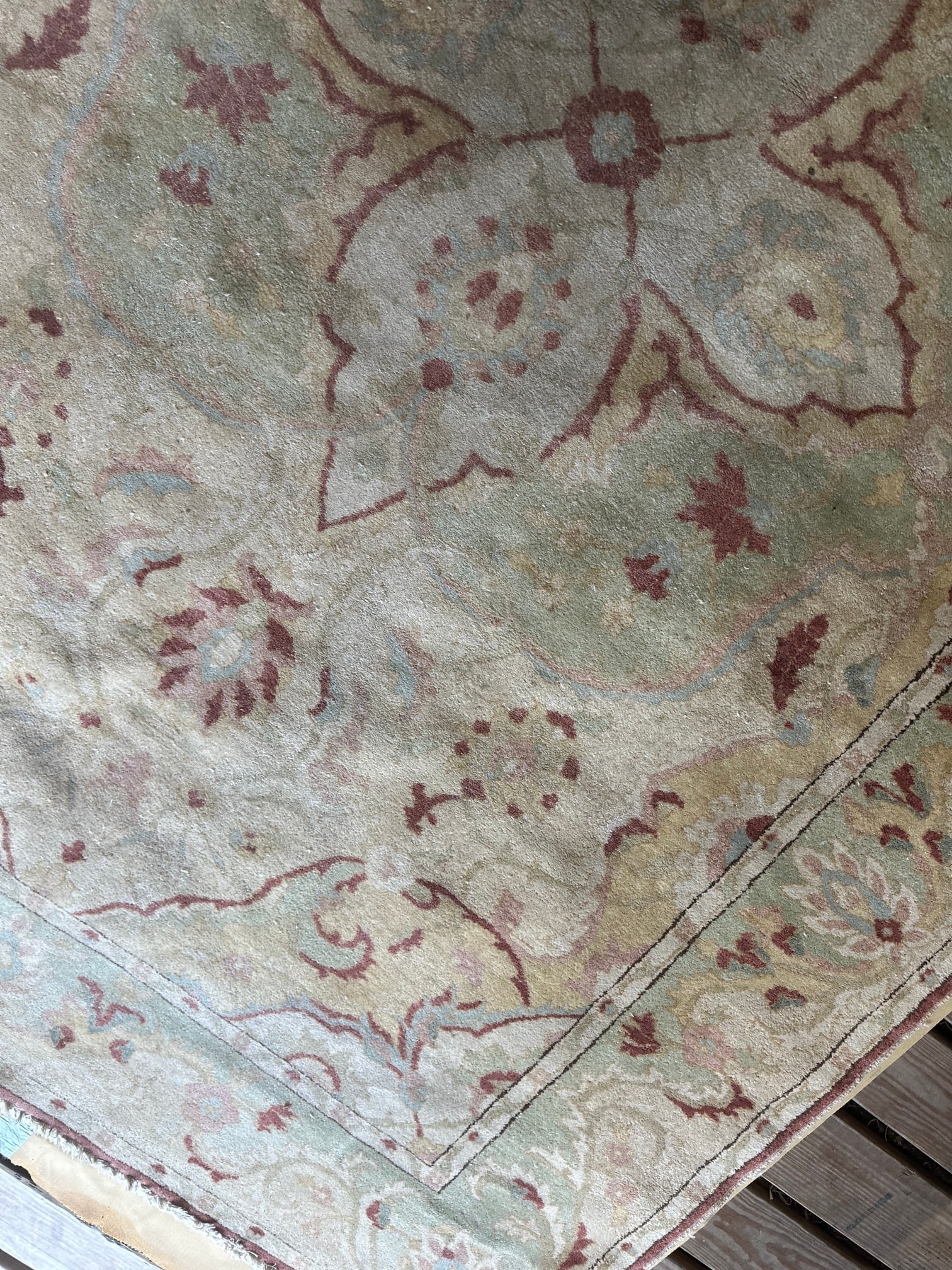 Hand Knotted Oushak Rug 10x6 ft. - 7