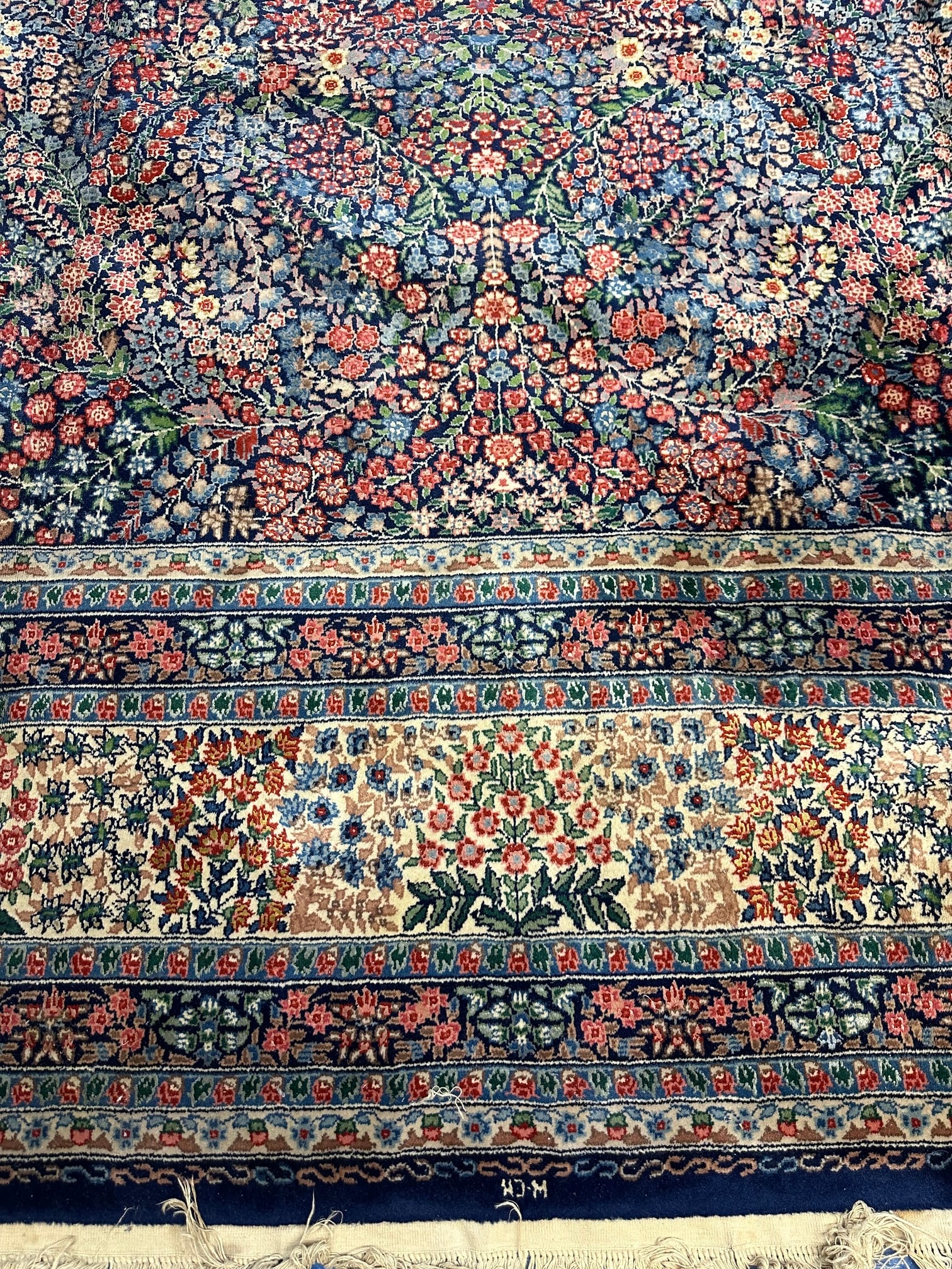 Hand Lnotted Persian Kermen Rug -10x13.4 ft - 2