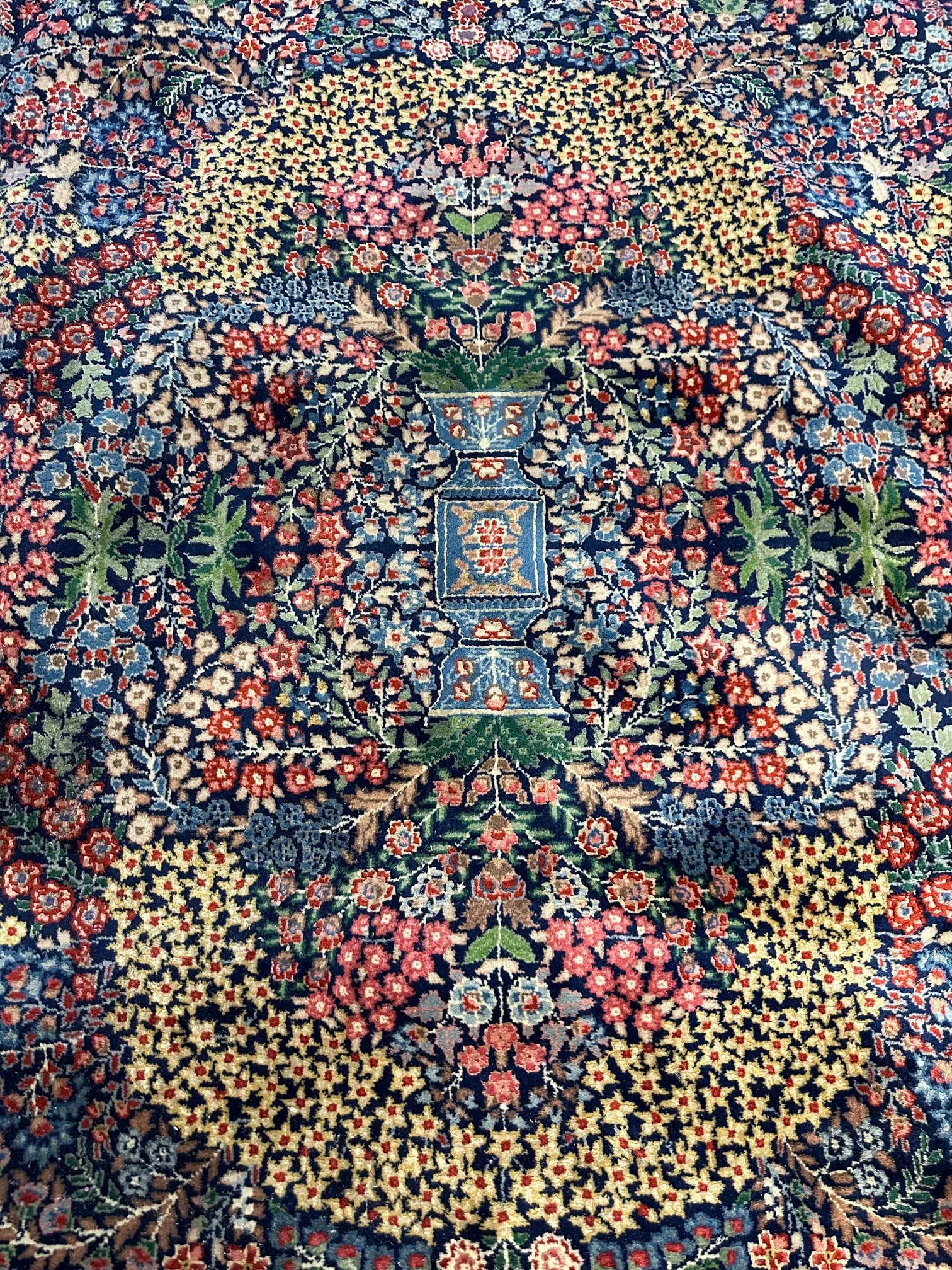 Hand Lnotted Persian Kermen Rug -10x13.4 ft - 3