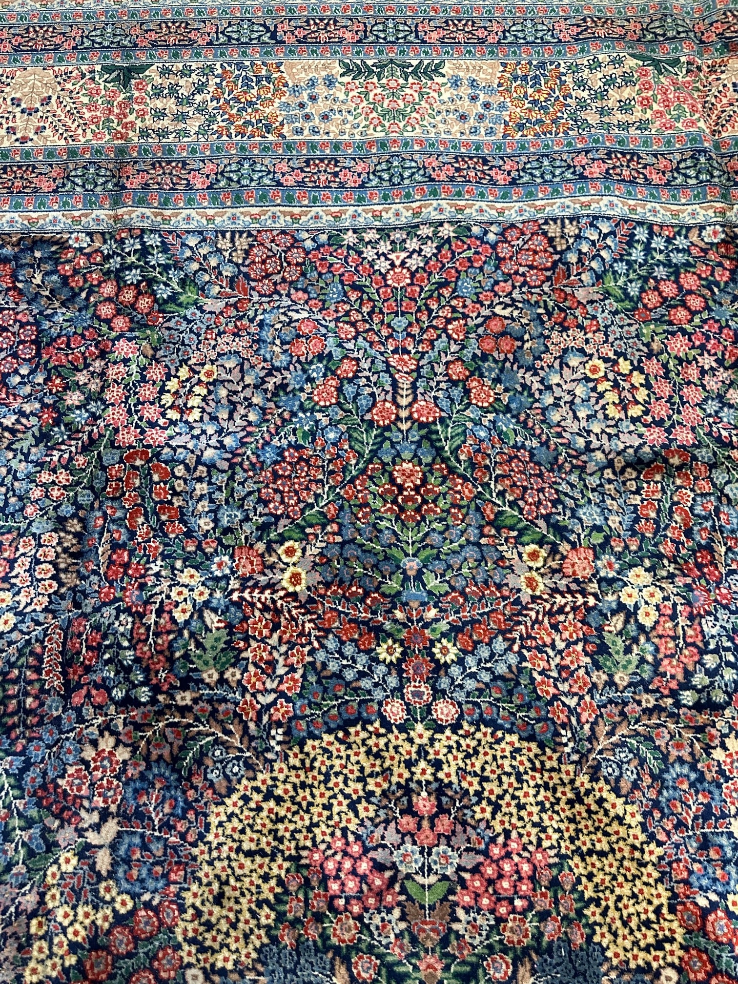 Hand Lnotted Persian Kermen Rug -10x13.4 ft - 4