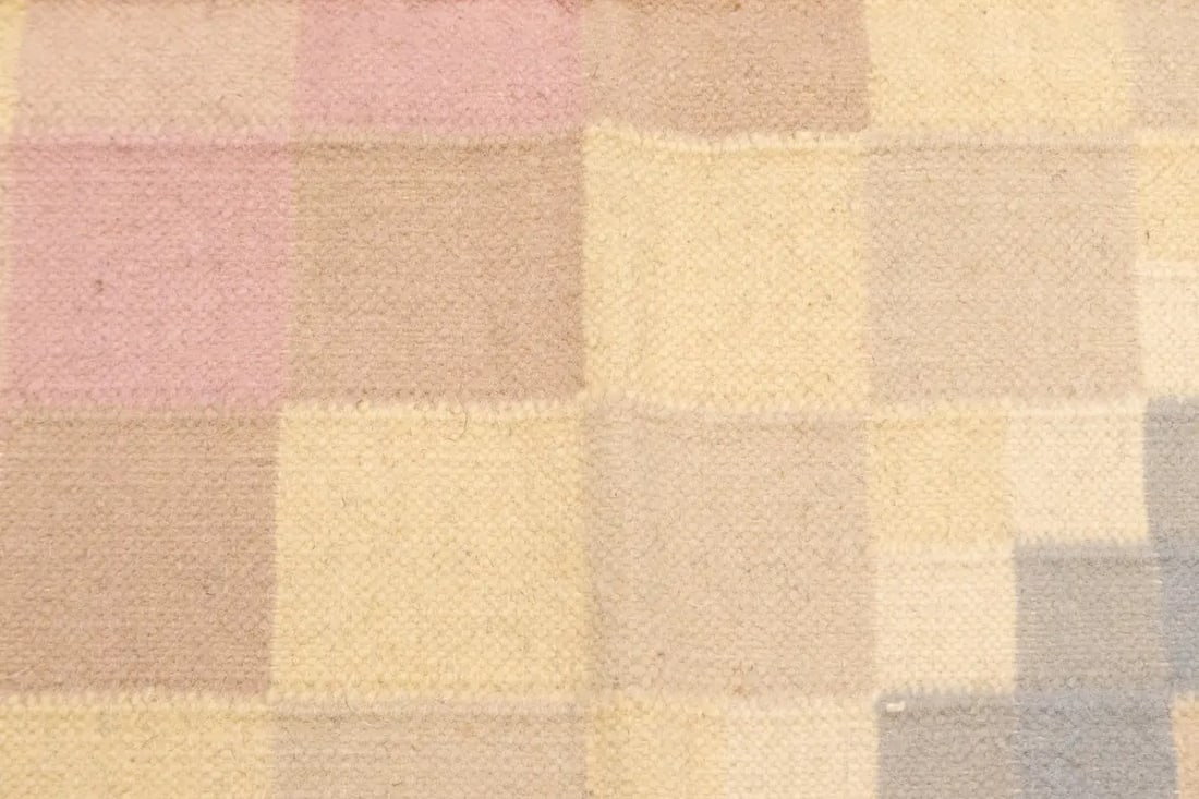 Multicolored Geometric Dhurrie 5'8X8'4 Indian Oriental Rug - 8